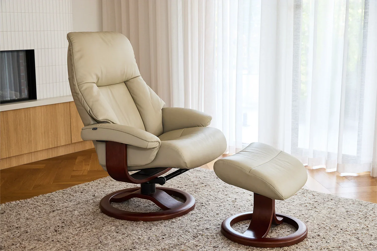 Alfa Fjords Recliner + Footstool Large - Image 2