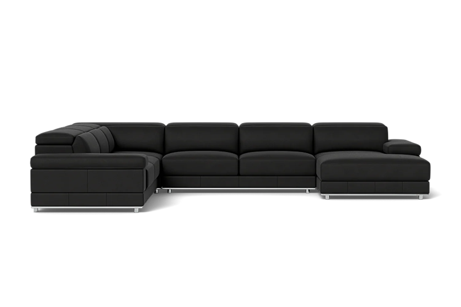 Alyra 6 Seat Corner Modular With Glide Out Seats And Adjustable Headrests - Right Chaise