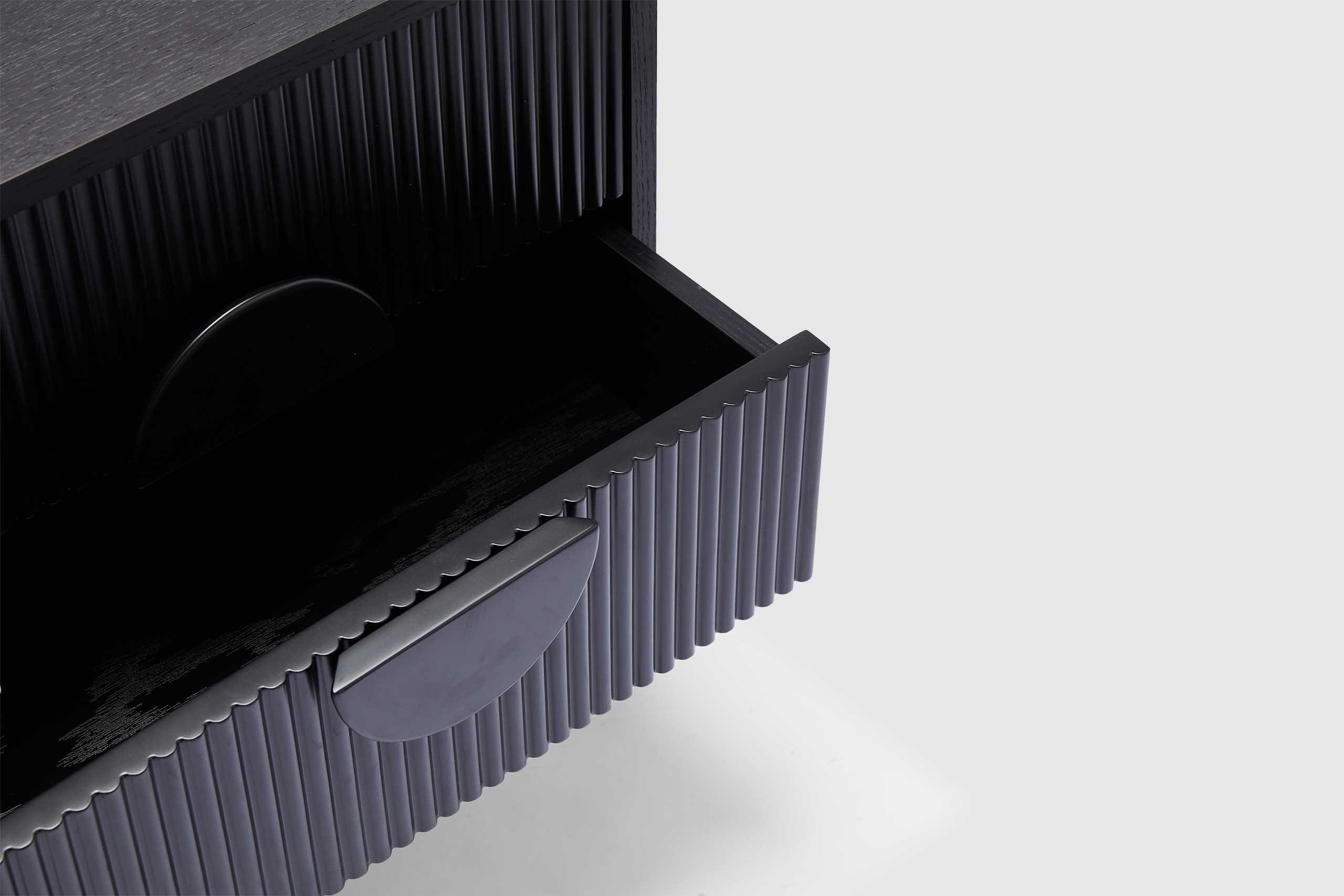 Artie Bedside Table - Black - Image 5