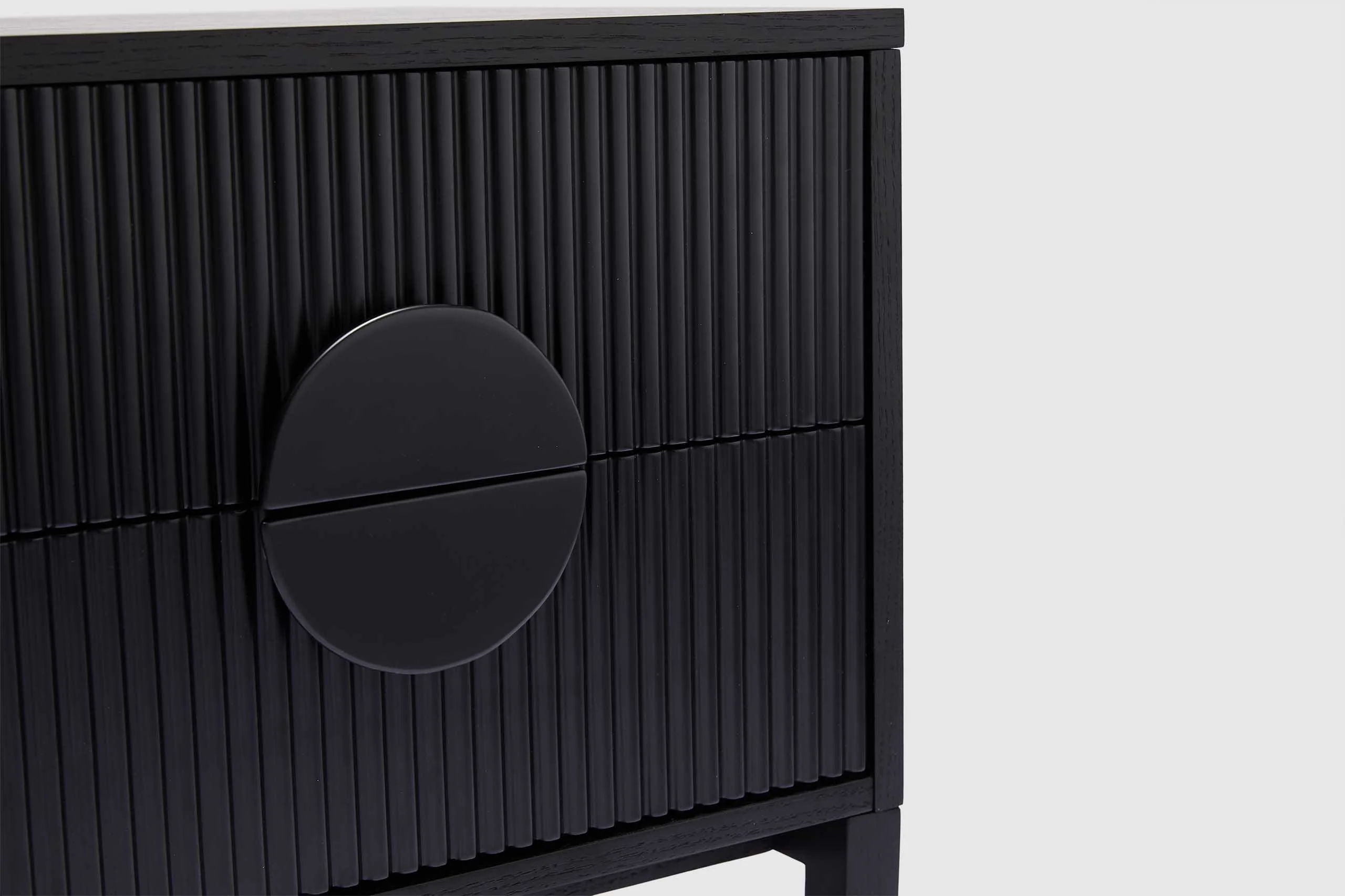 Artie Bedside Table - Black - Image 6
