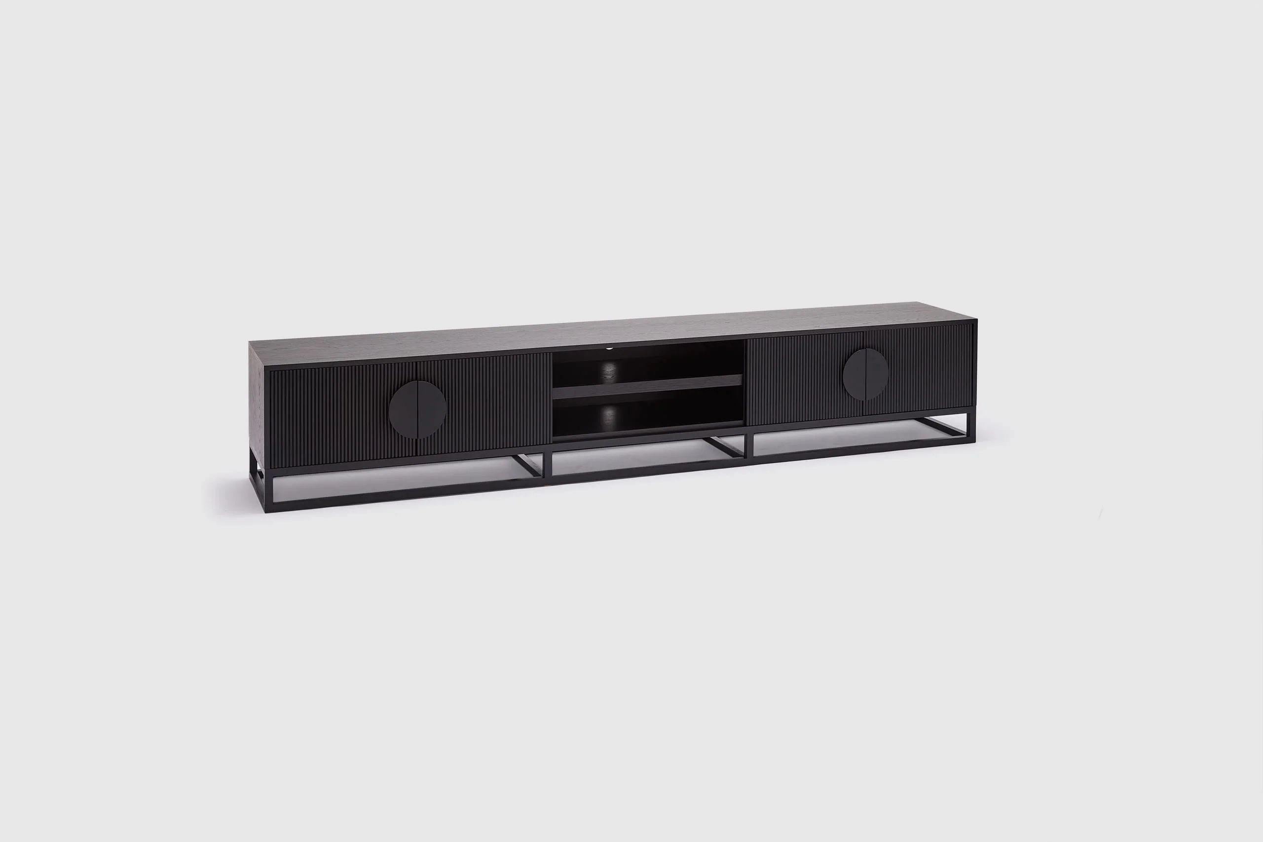 Artie Entertainment Unit Black - 280cm - Image 3