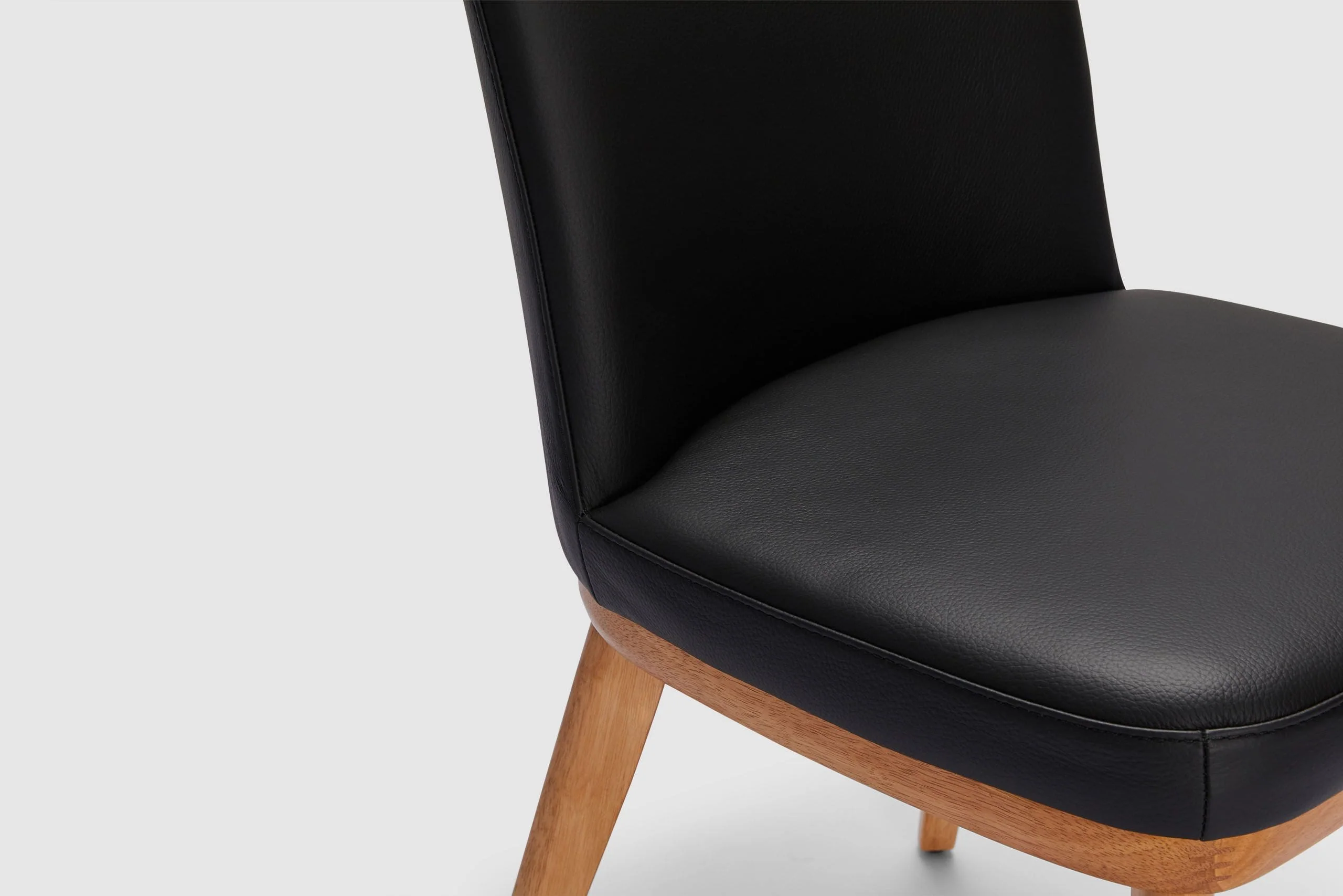 Azul Dining Chair - Black Leather - Image 7