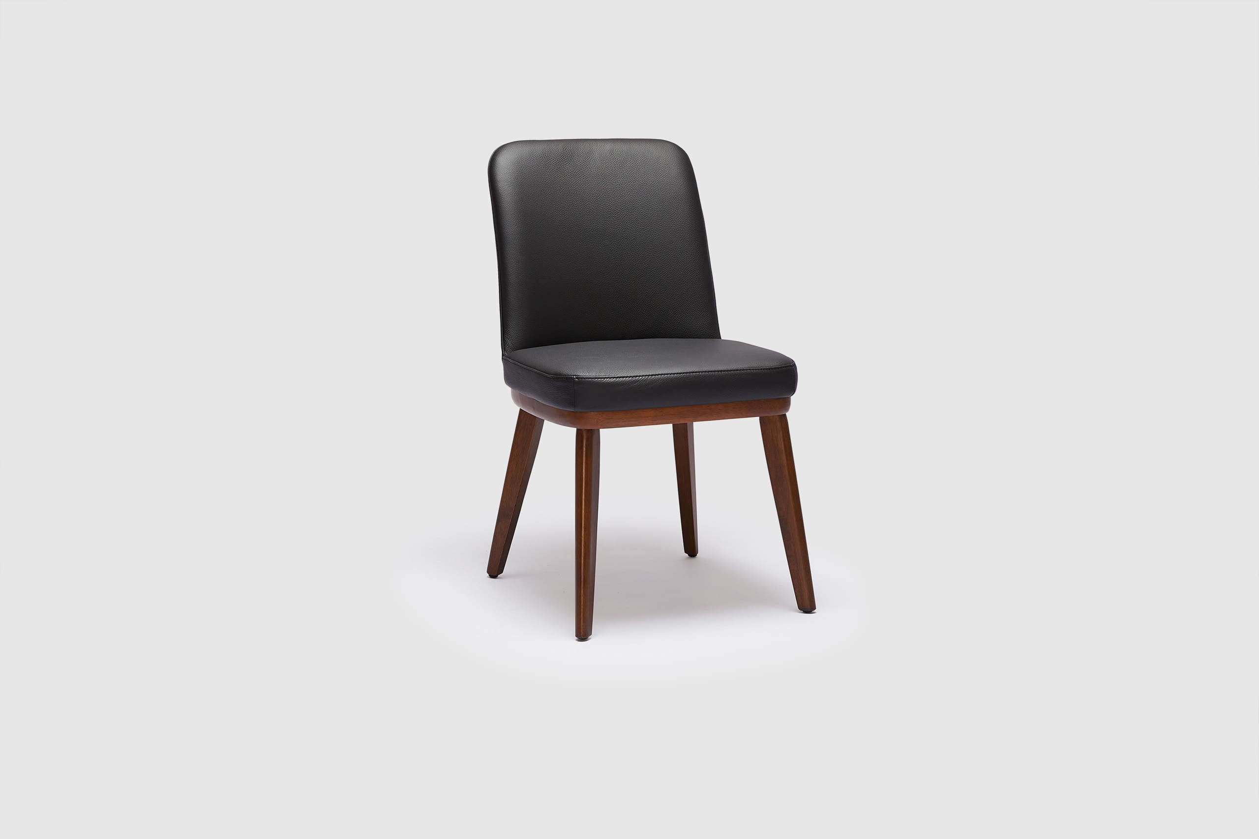 Azul Dining Chair - Black Leather/Havana - Image 4