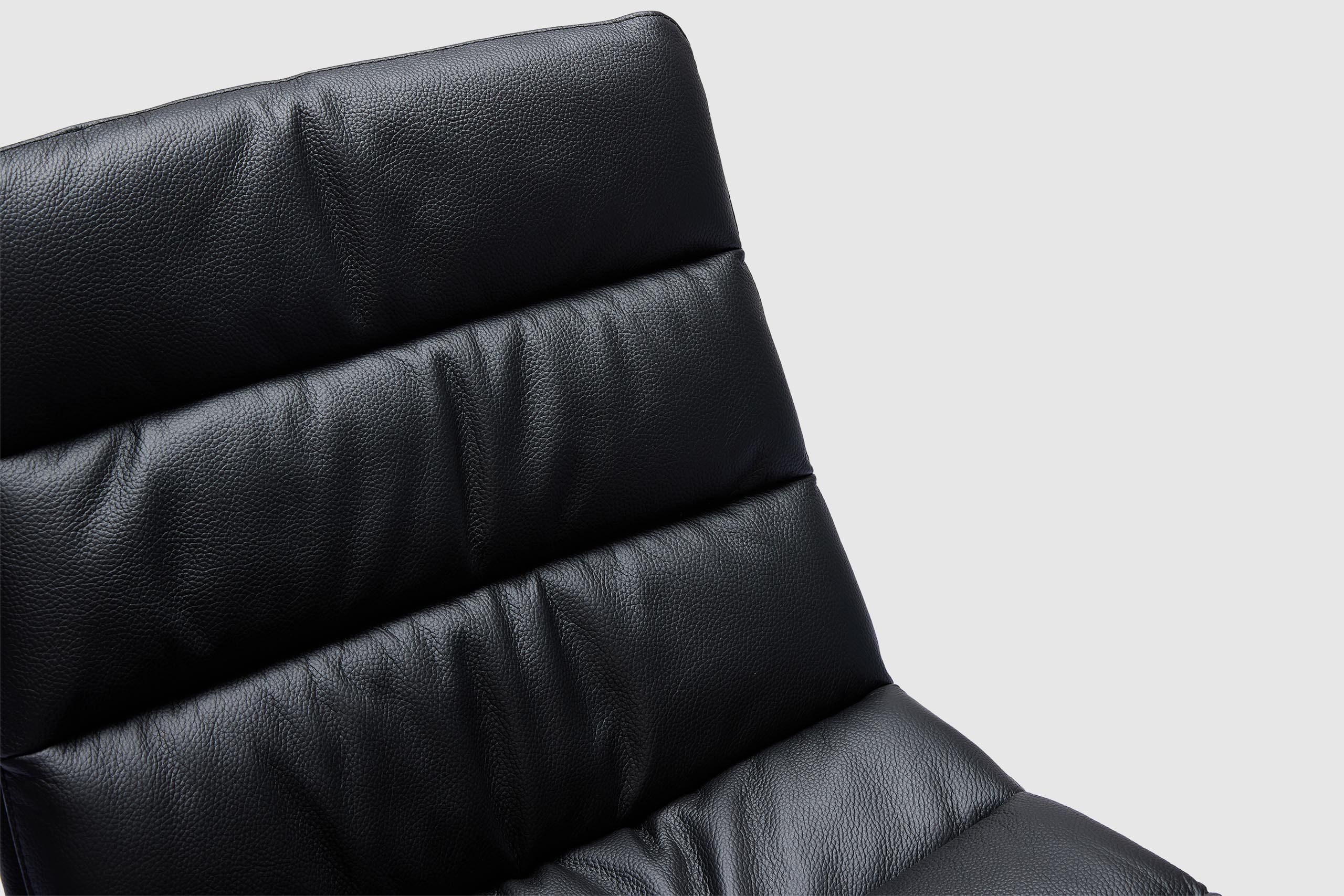 Bonita Swivel Chair - Black Leather - Image 7