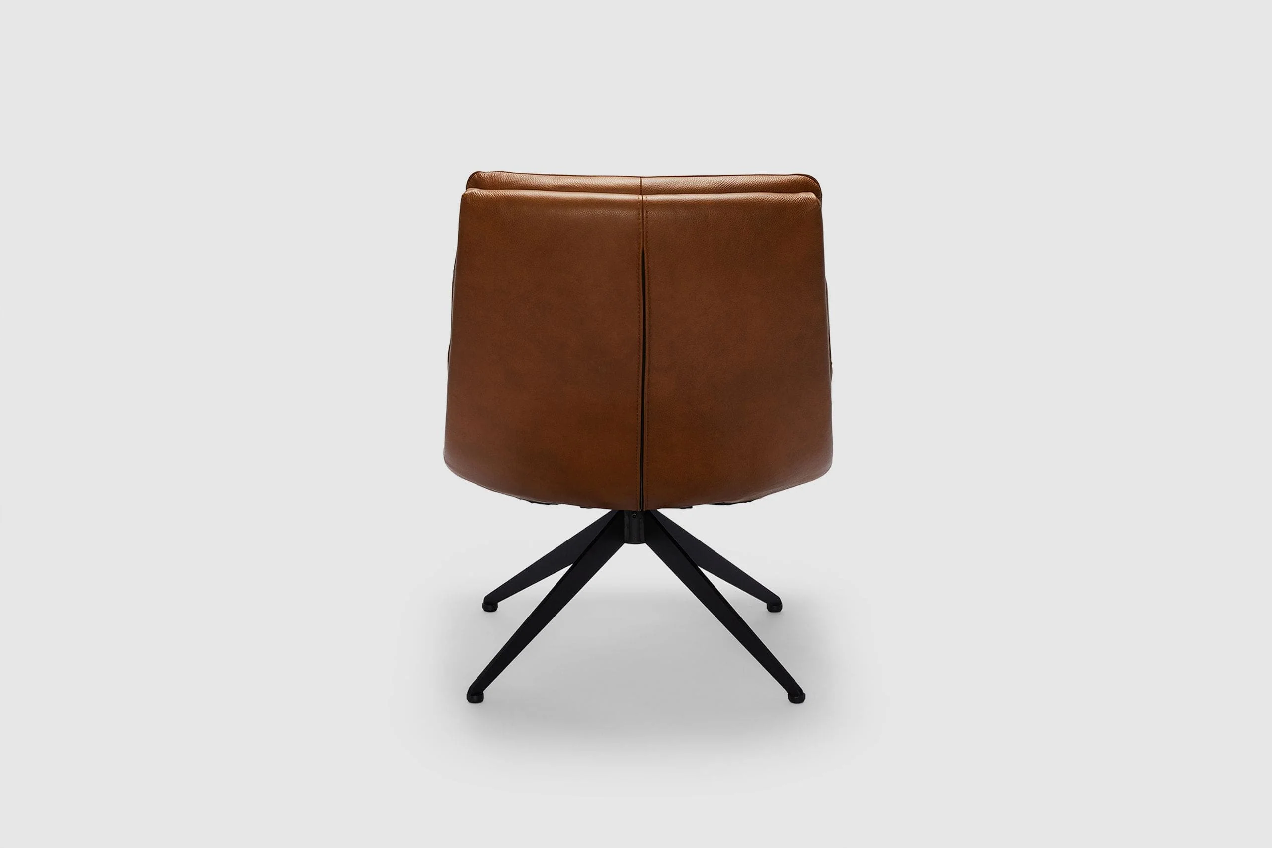 Bonita Swivel Chair - Tan Leather - Image 4