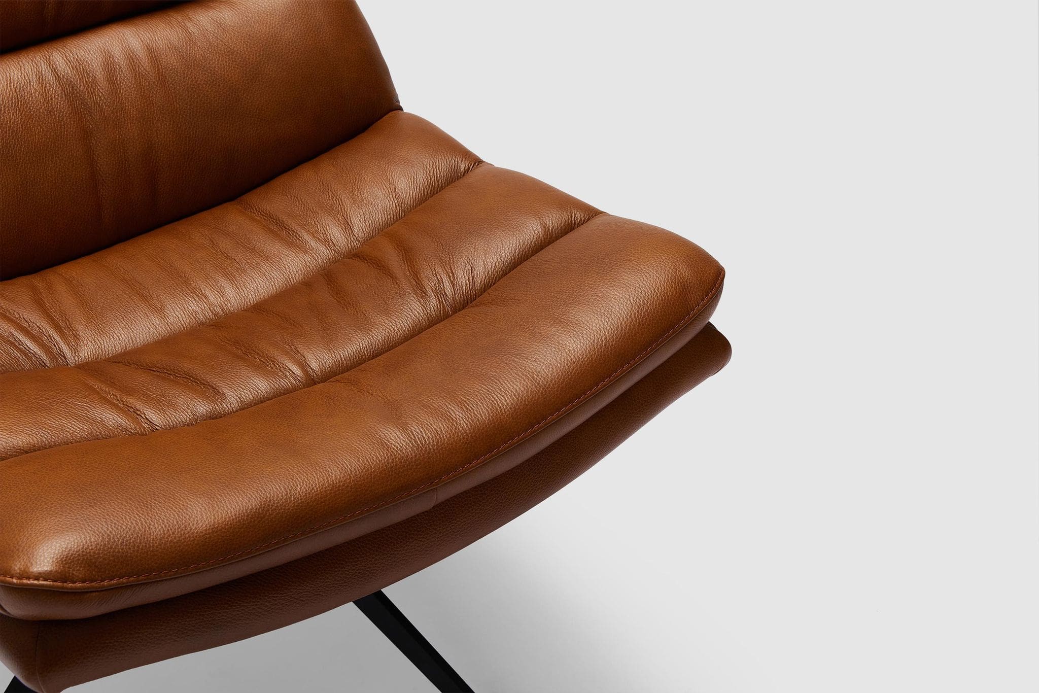 Bonita Swivel Chair - Tan Leather - Image 5