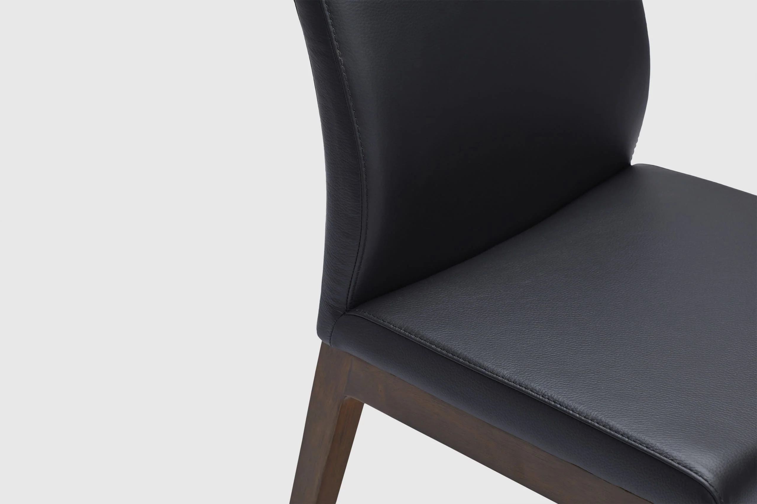 Brava Dining Chair - Black Leather - Image 5