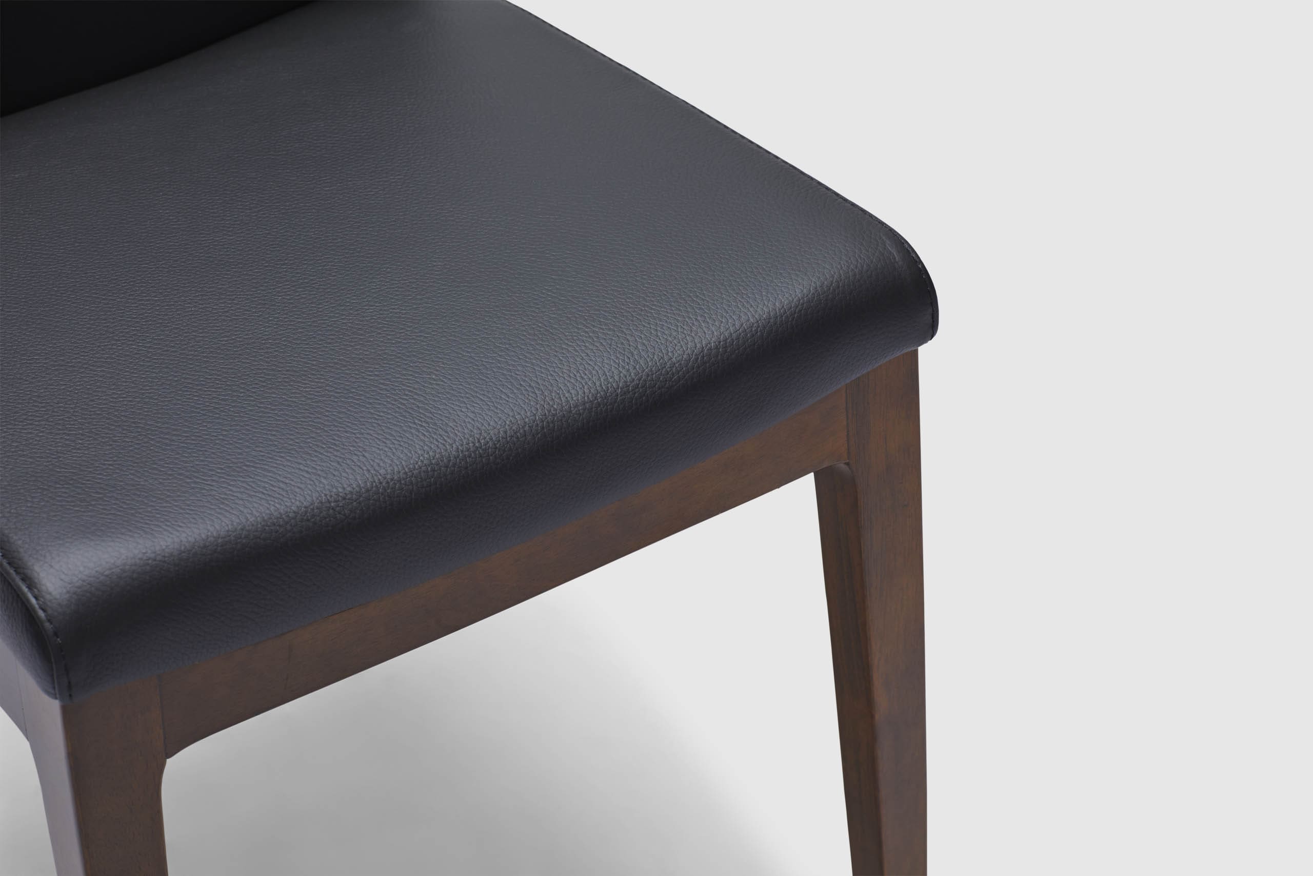 Brava Dining Chair - Black Leather - Image 6