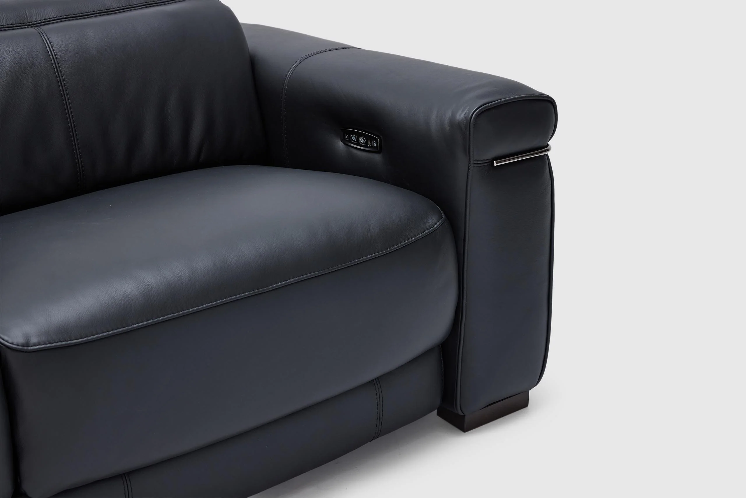 Briona 3.5 Seater Dual Electric Recliners & Electric Headrests - Leather - Image 11