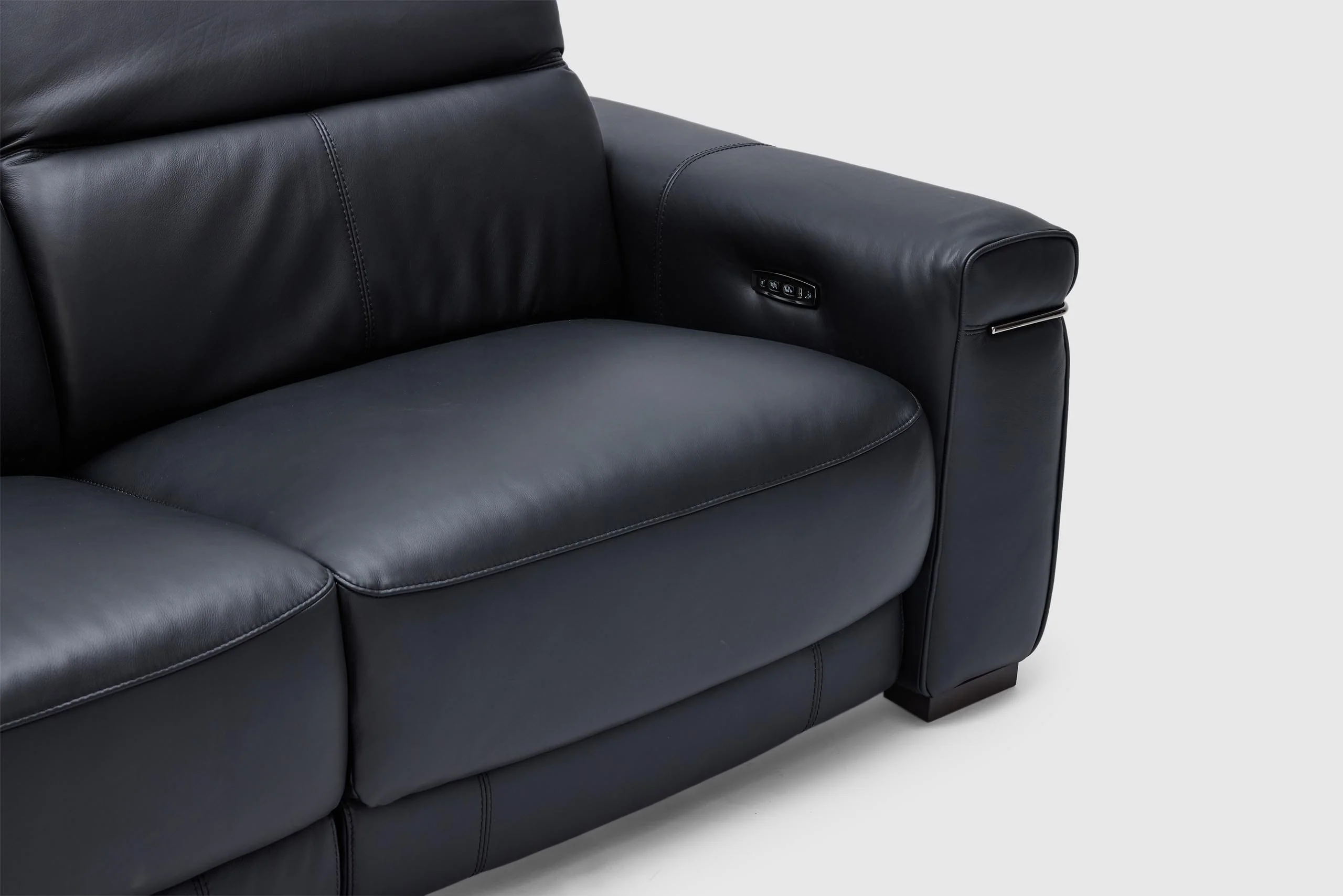 Briona 3.5 Seater Dual Electric Recliners & Electric Headrests - Leather - Image 15