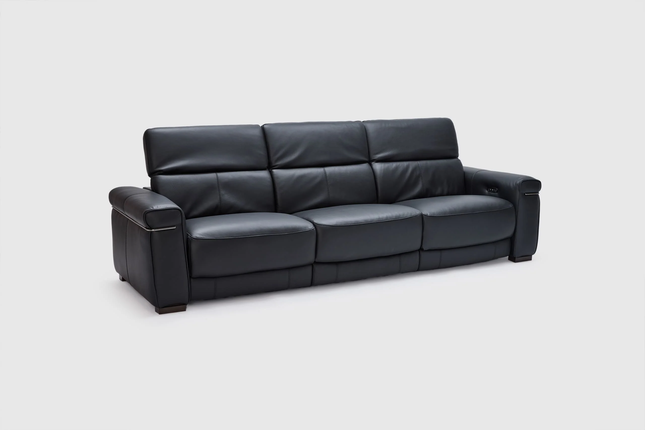 Briona 3.5 Seater Dual Electric Recliners & Electric Headrests - Leather - Image 4