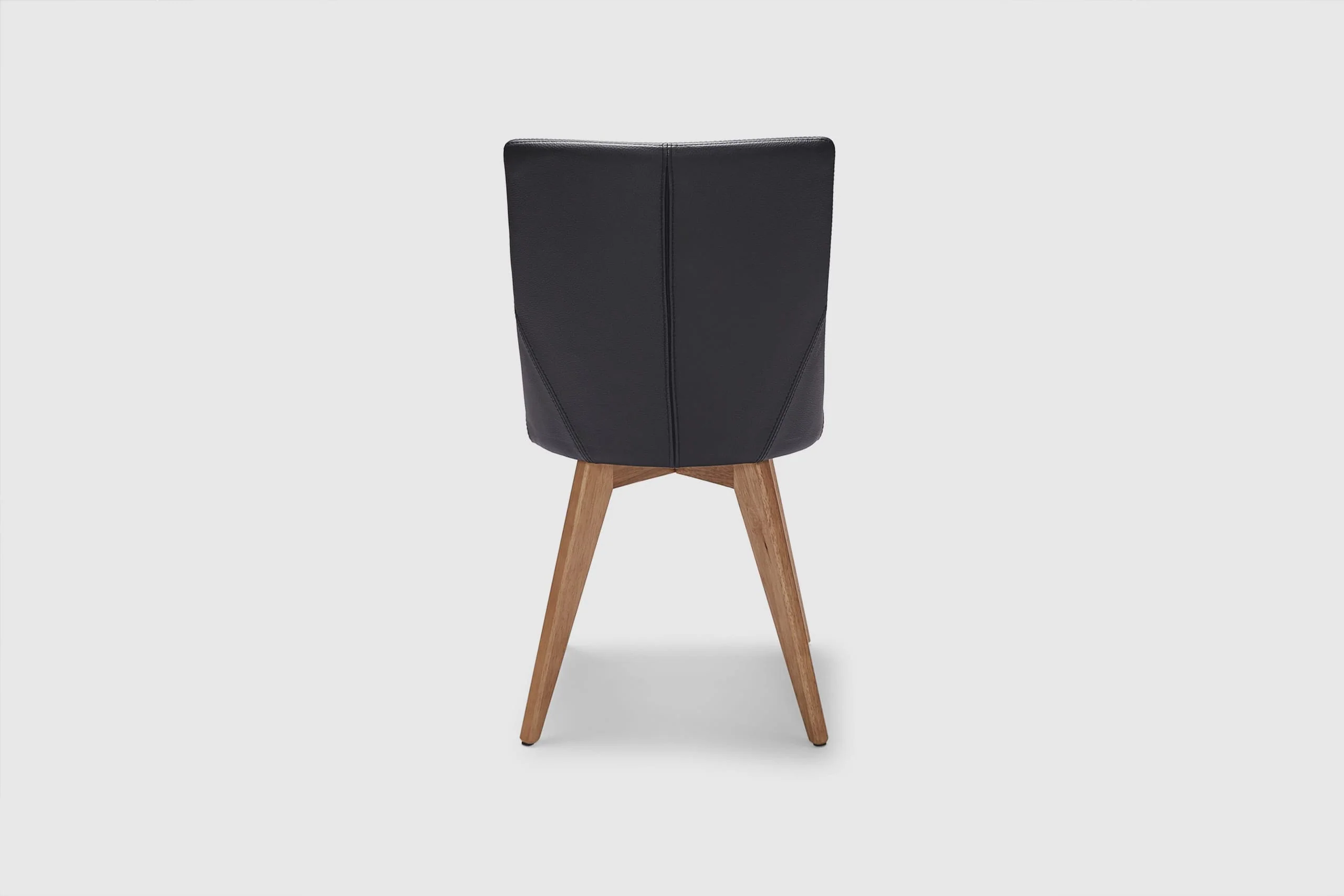 Camilla Dining Chair - Black Leather - Image 8