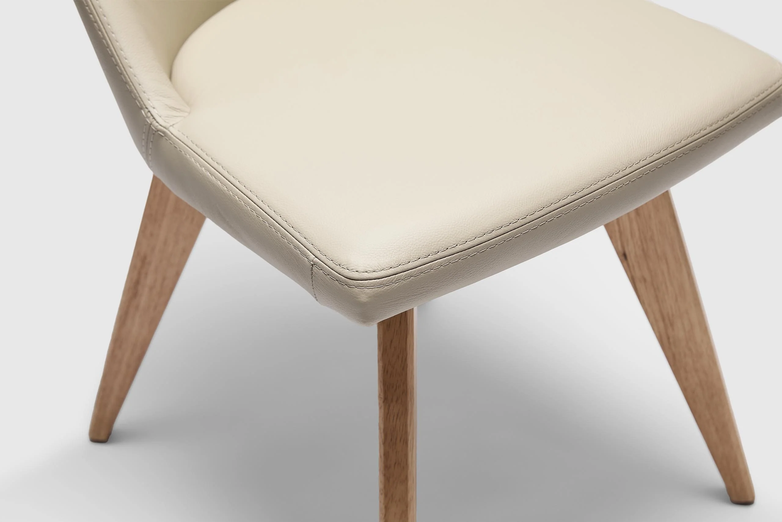 Camilla Dining Chair - Frost Leather - Image 5