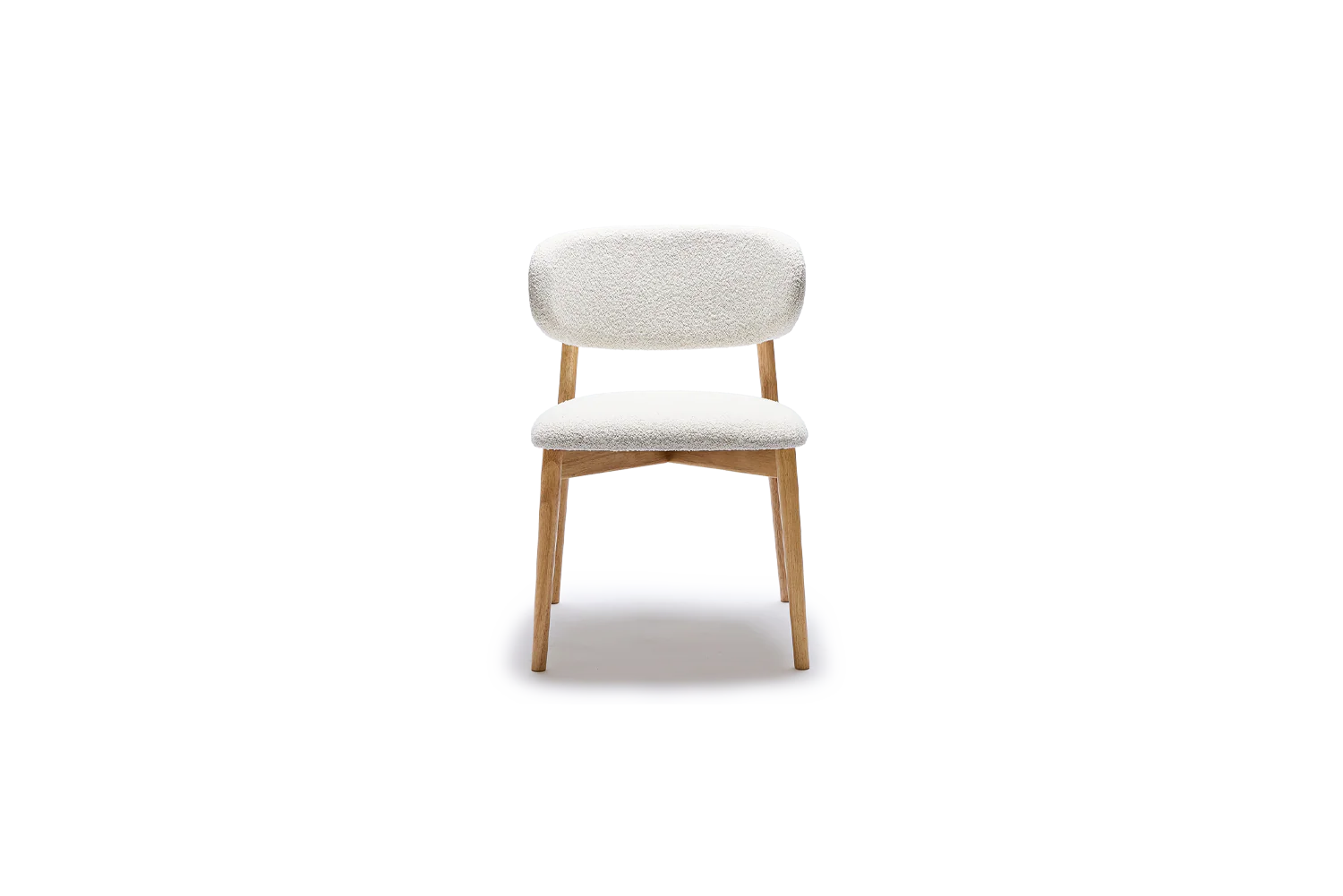 Celeste Dining Chair - Fabric/Natural Leg