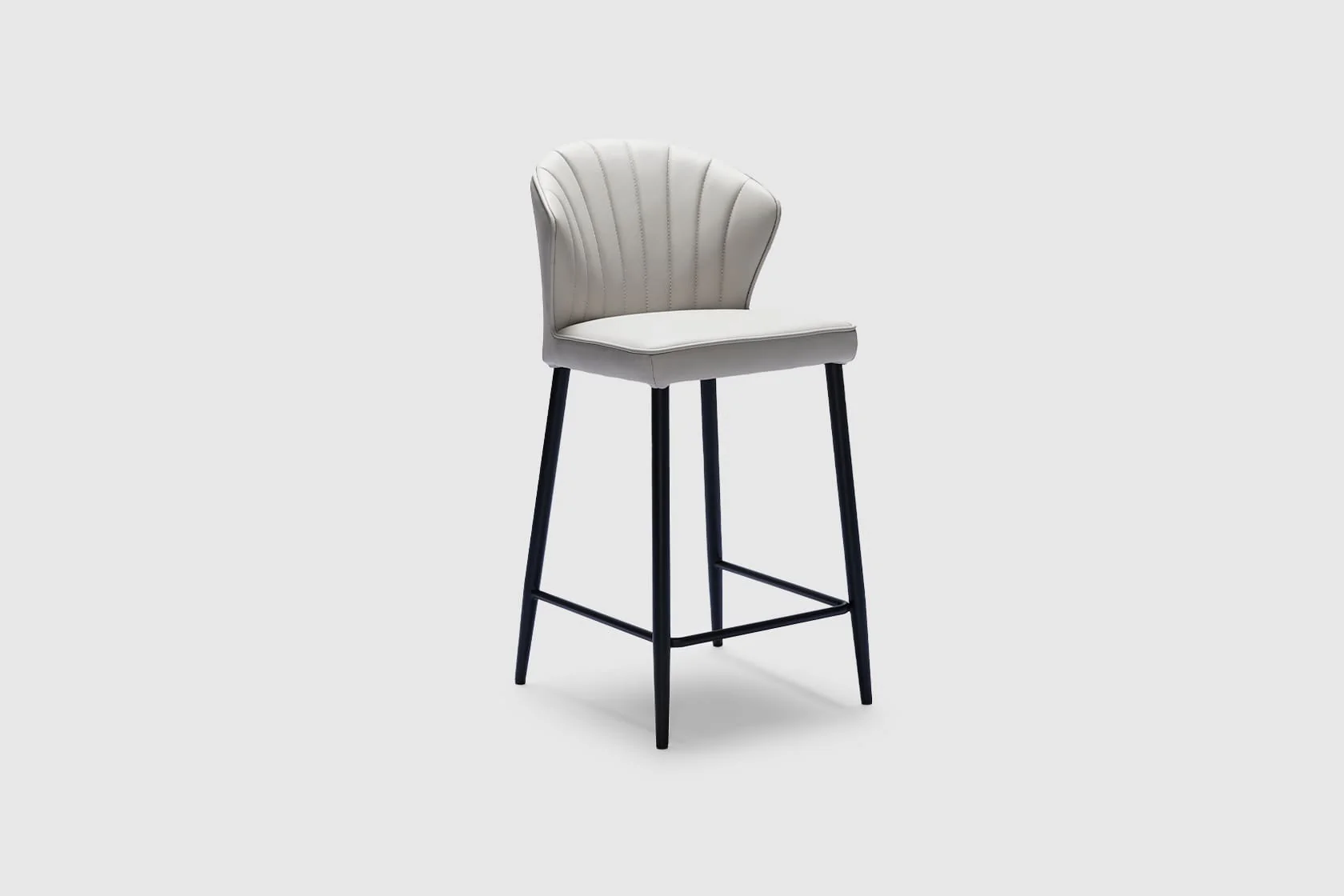 Charlotte Bar Stool - Frost Leather - Image 4
