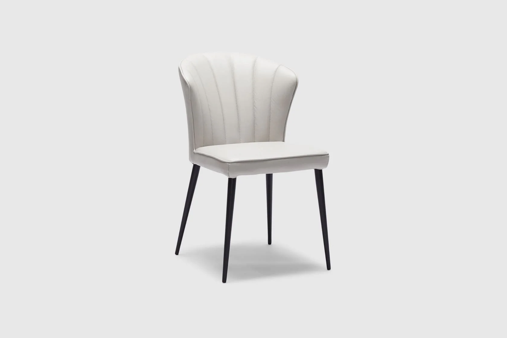 Charlotte Dining Chair - Frost Leather - Image 3