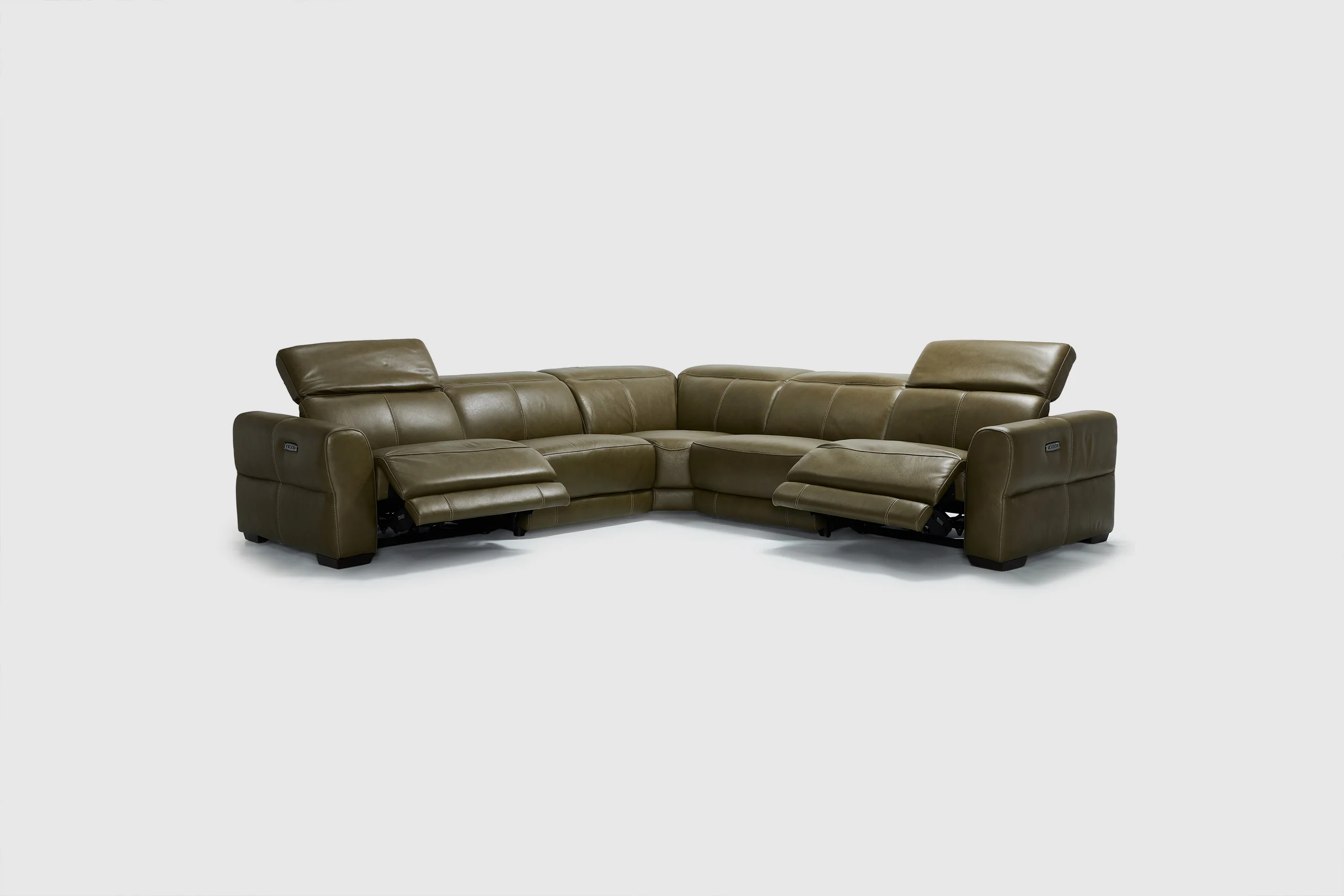 Divano 6 Seat Corner Sofa - Leather - Image 10
