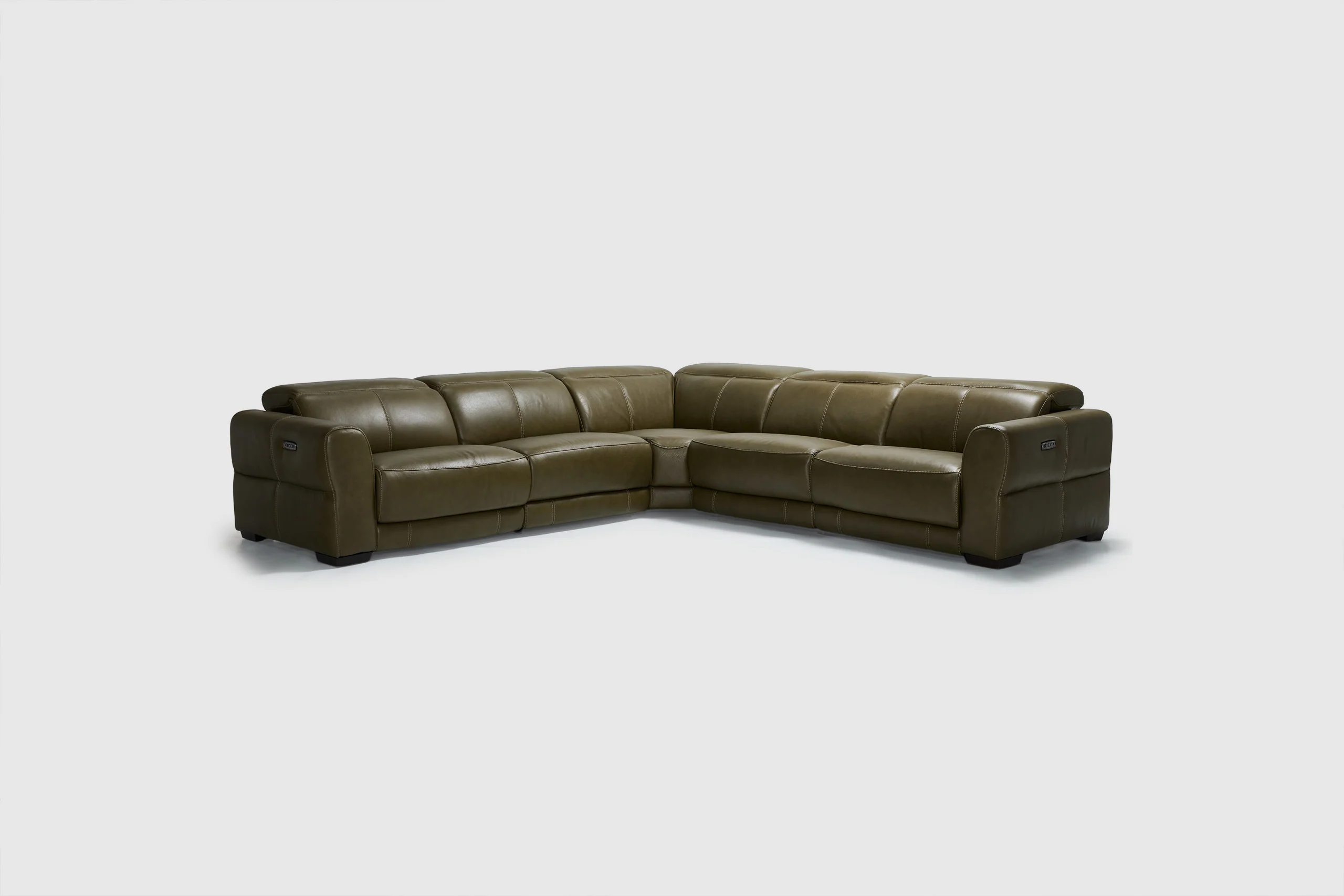 Divano 6 Seat Corner Sofa - Leather - Image 8