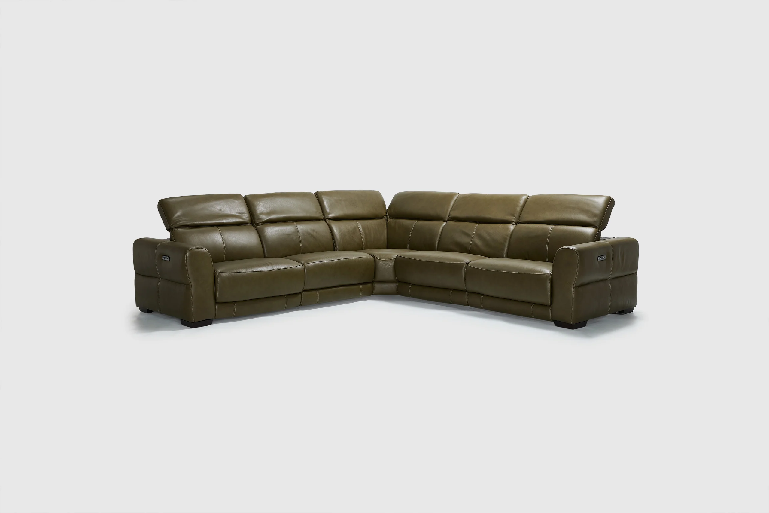 Divano 6 Seat Corner Sofa - Leather - Image 9
