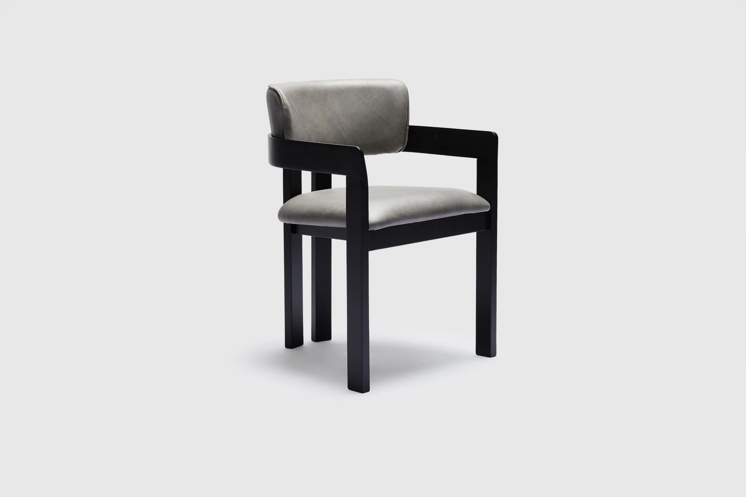 Ellison Armchair - Vintage Ice Grey Leather - Image 3