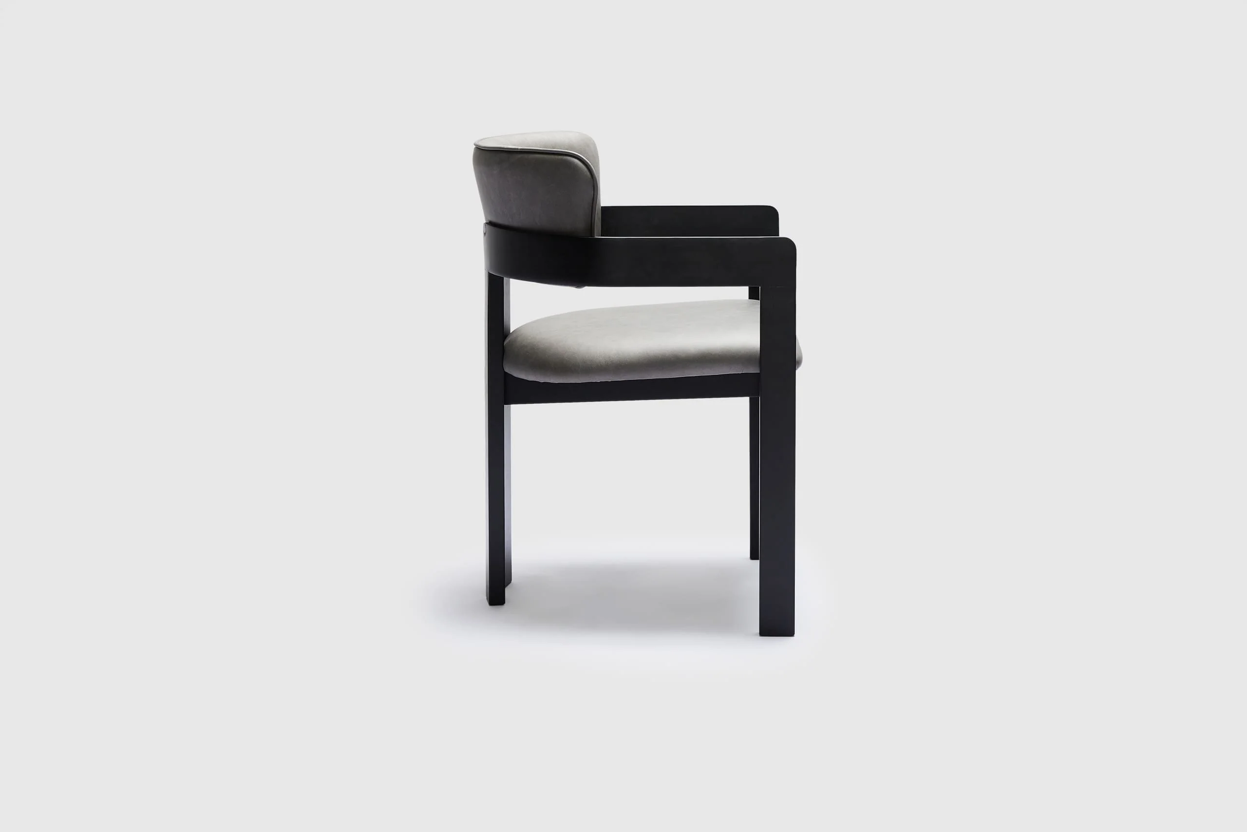 Ellison Armchair - Vintage Ice Grey Leather - Image 4