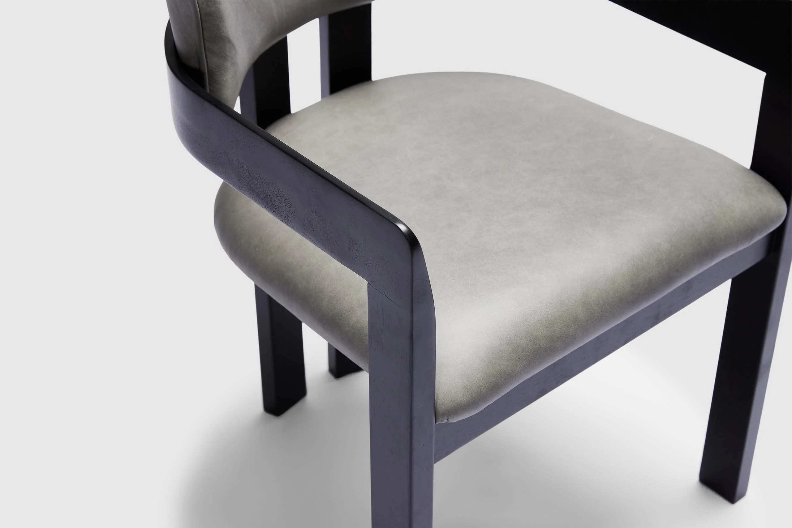 Ellison Armchair - Vintage Ice Grey Leather - Image 6