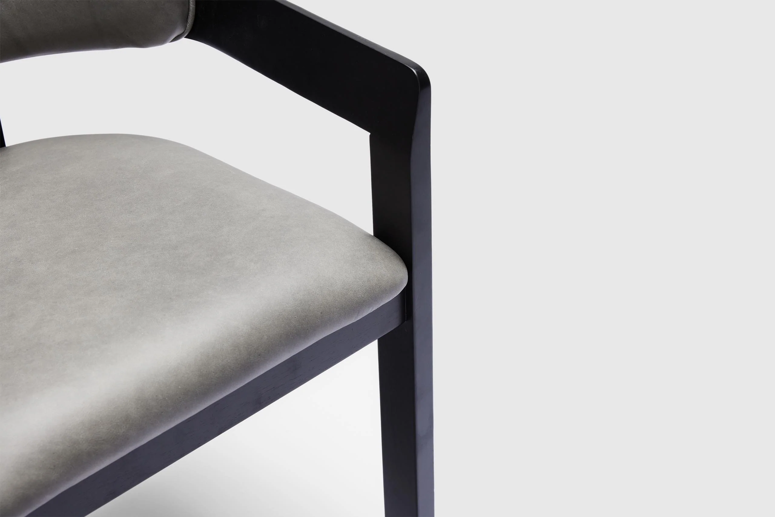 Ellison Armchair - Vintage Ice Grey Leather - Image 7