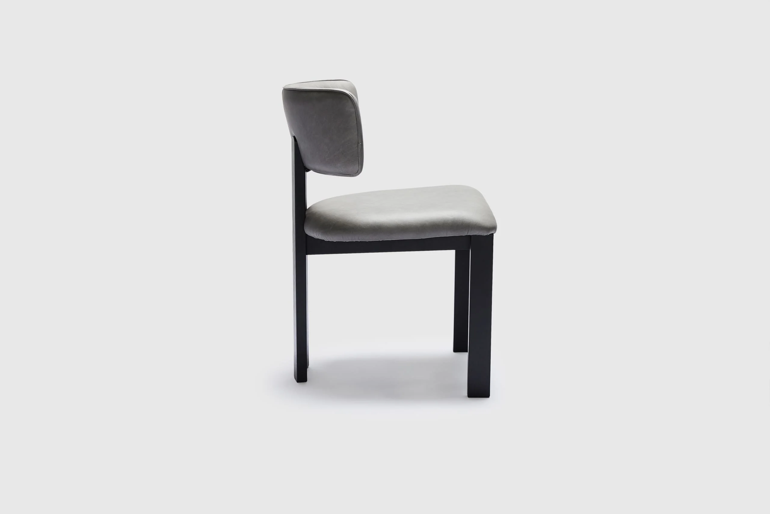 Emery Dining Chair - Vintage Ice Grey Leather - Image 5