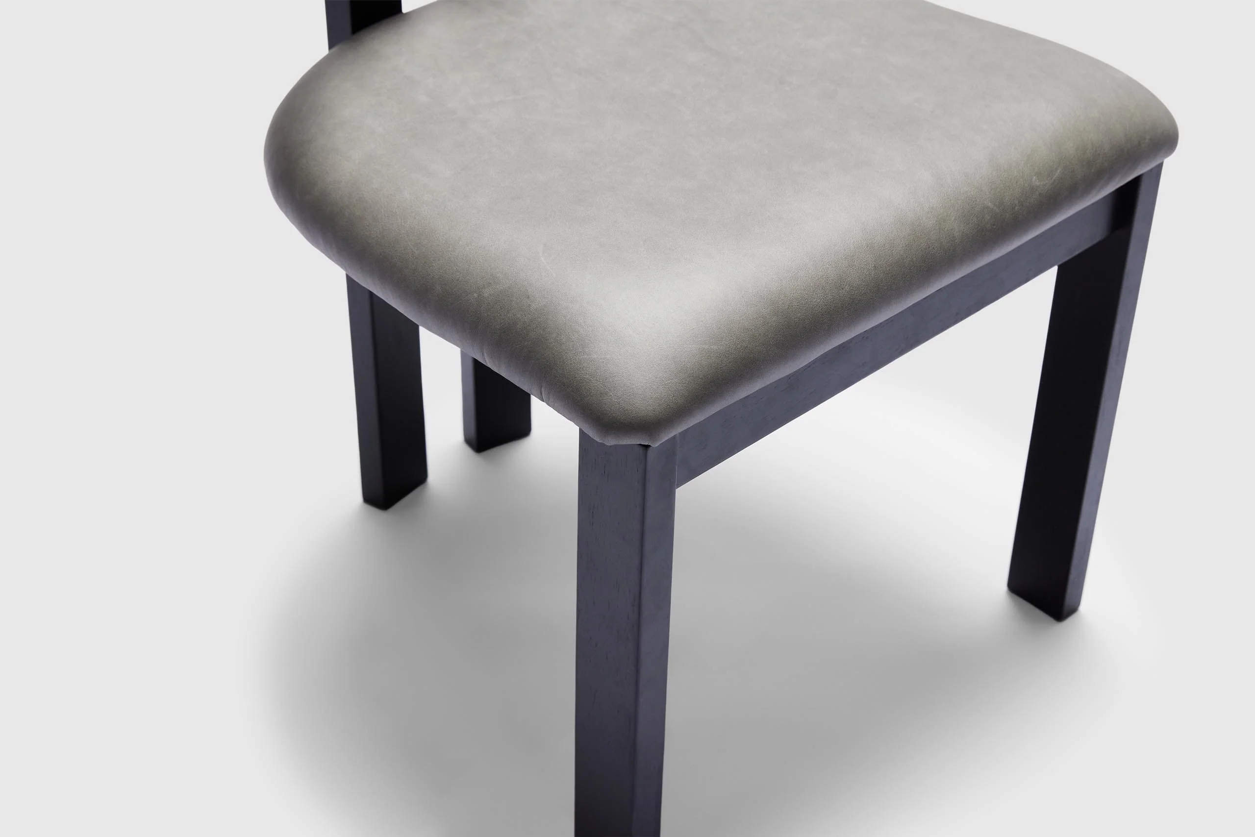 Emery Dining Chair - Vintage Ice Grey Leather - Image 8