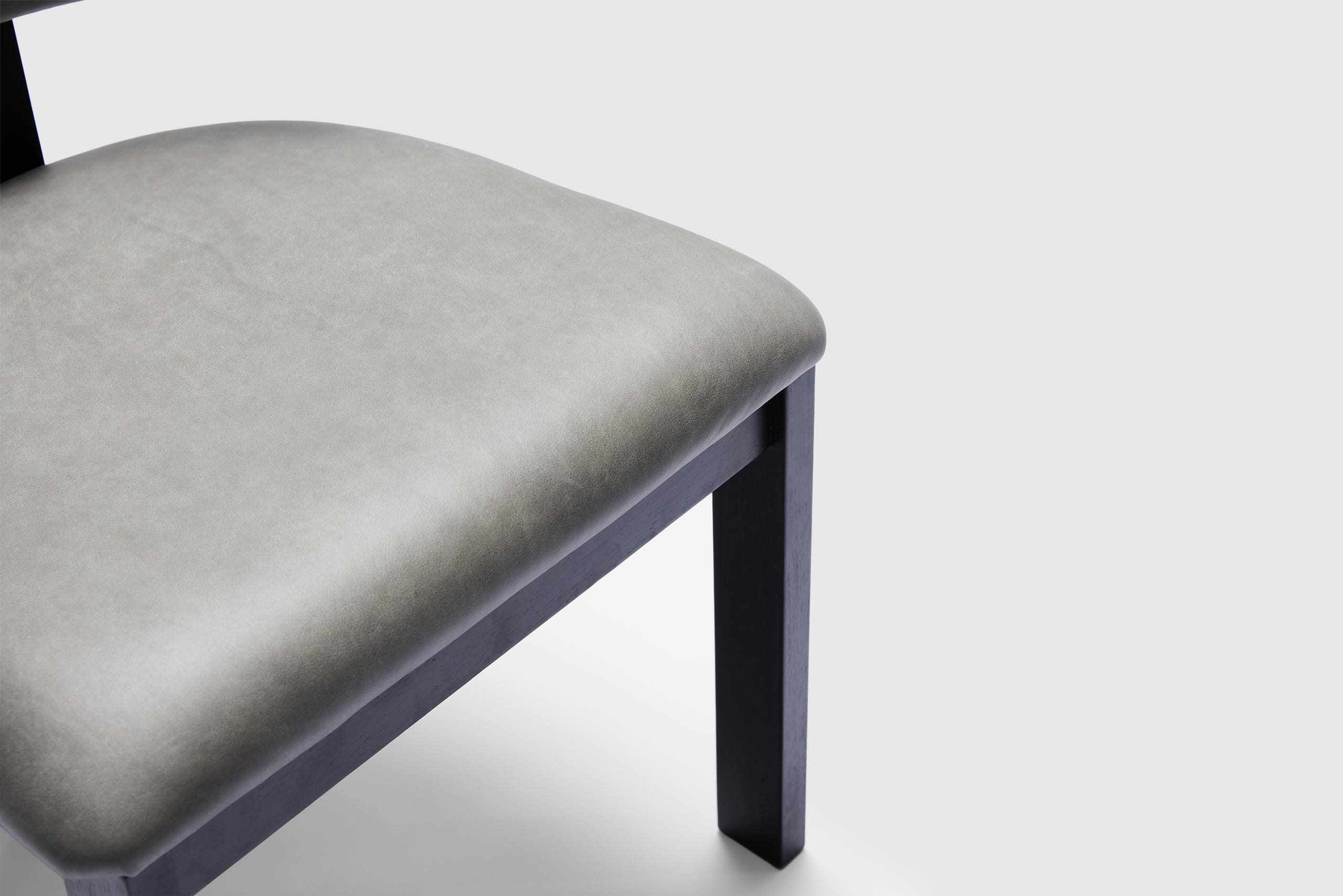 Emery Dining Chair - Vintage Ice Grey Leather - Image 9