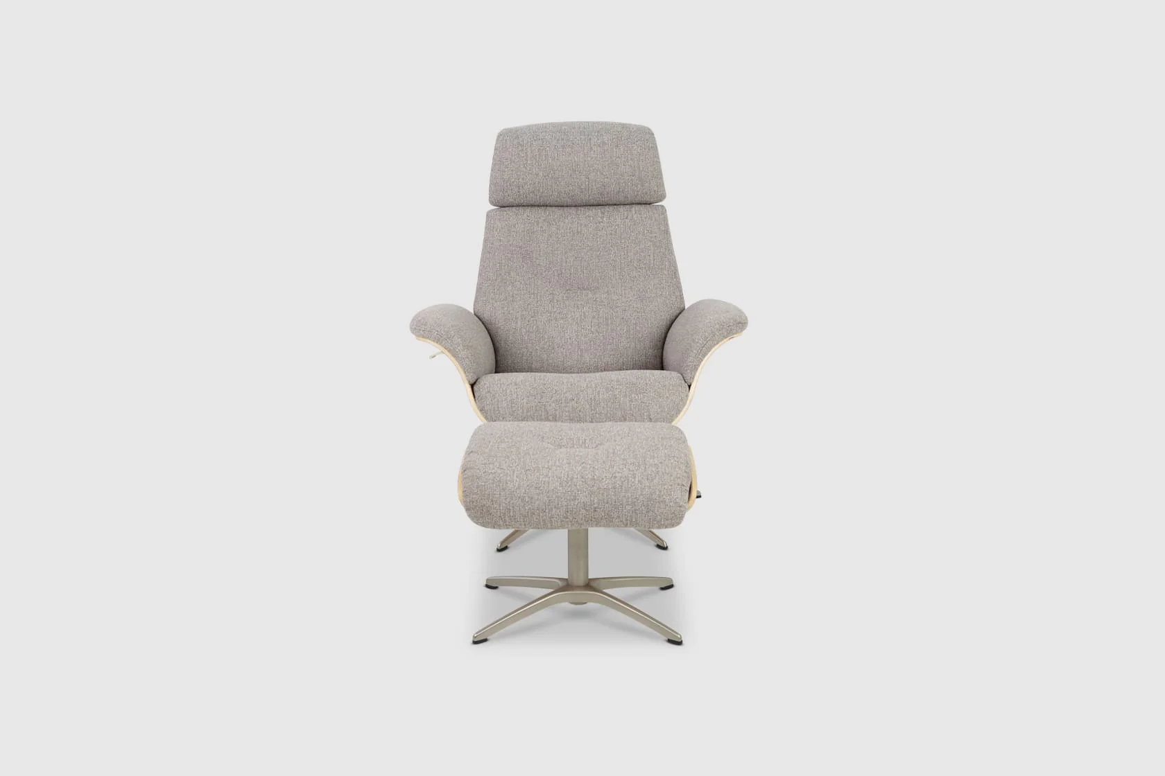 Falcon Fjords Recliner Chair & Ottoman - Fabric - Image 5