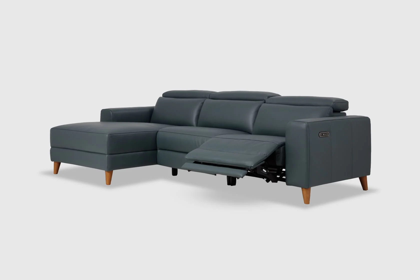 Gabby 3 Seat Electric Recliner With Electric Headrest And Chaise - Image 2