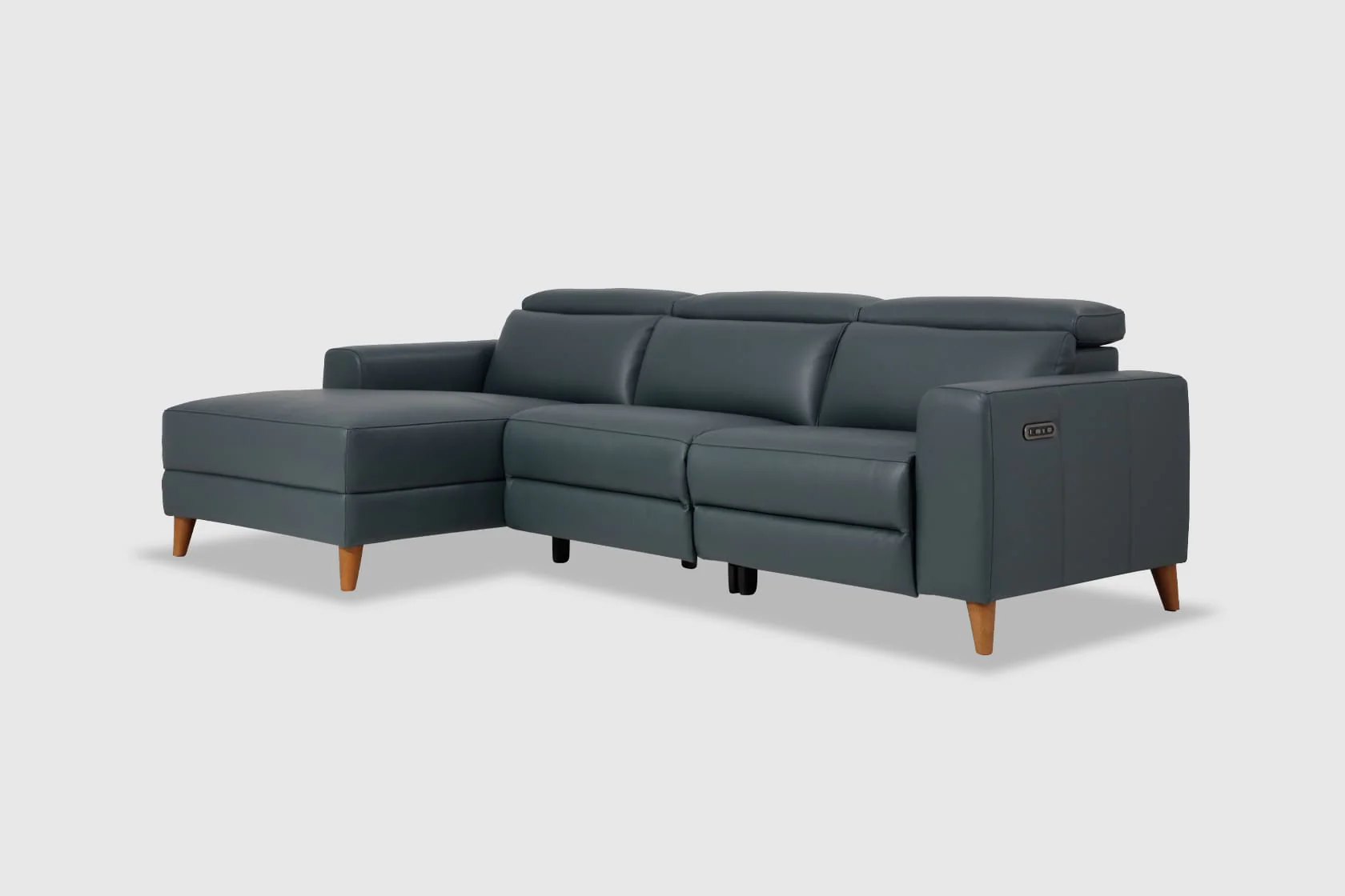 Gabby 3 Seat Electric Recliner With Electric Headrest And Chaise - Image 4