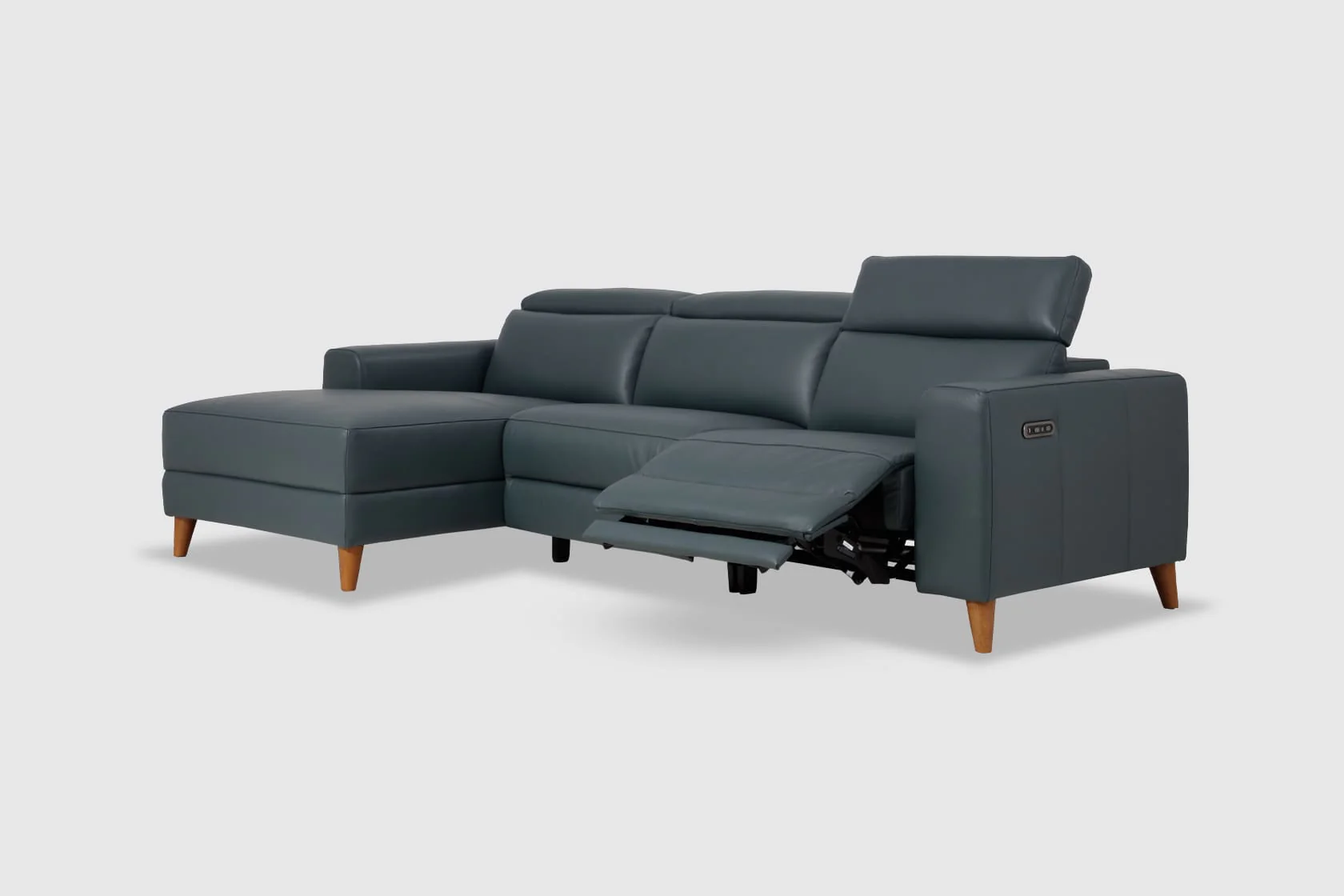 Gabby 3 Seat Electric Recliner With Electric Headrest And Chaise - Image 5