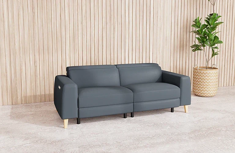 Gabrielle 2.5 Seat Dual Electric Recliners With Electric Headrests - Leather - Image 2