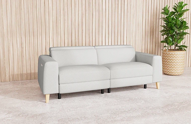 Gabrielle 2.5 Seater Dual Electric Recliners And Headrests - Fabric - Image 2