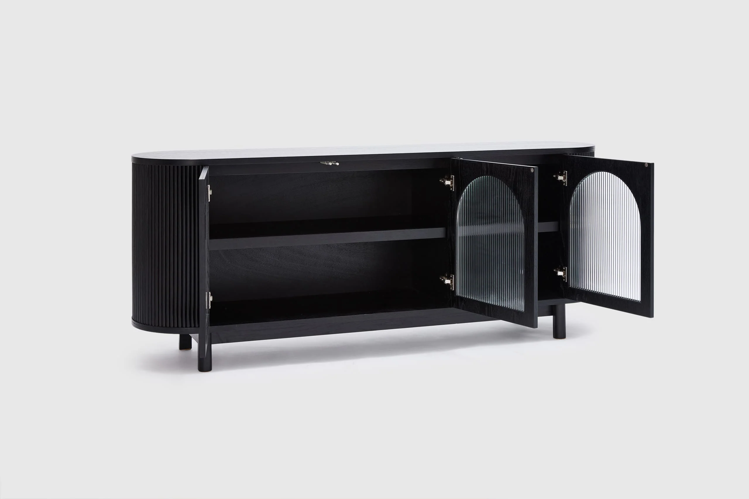 Gloria 3 Door Buffet - Black - Image 4