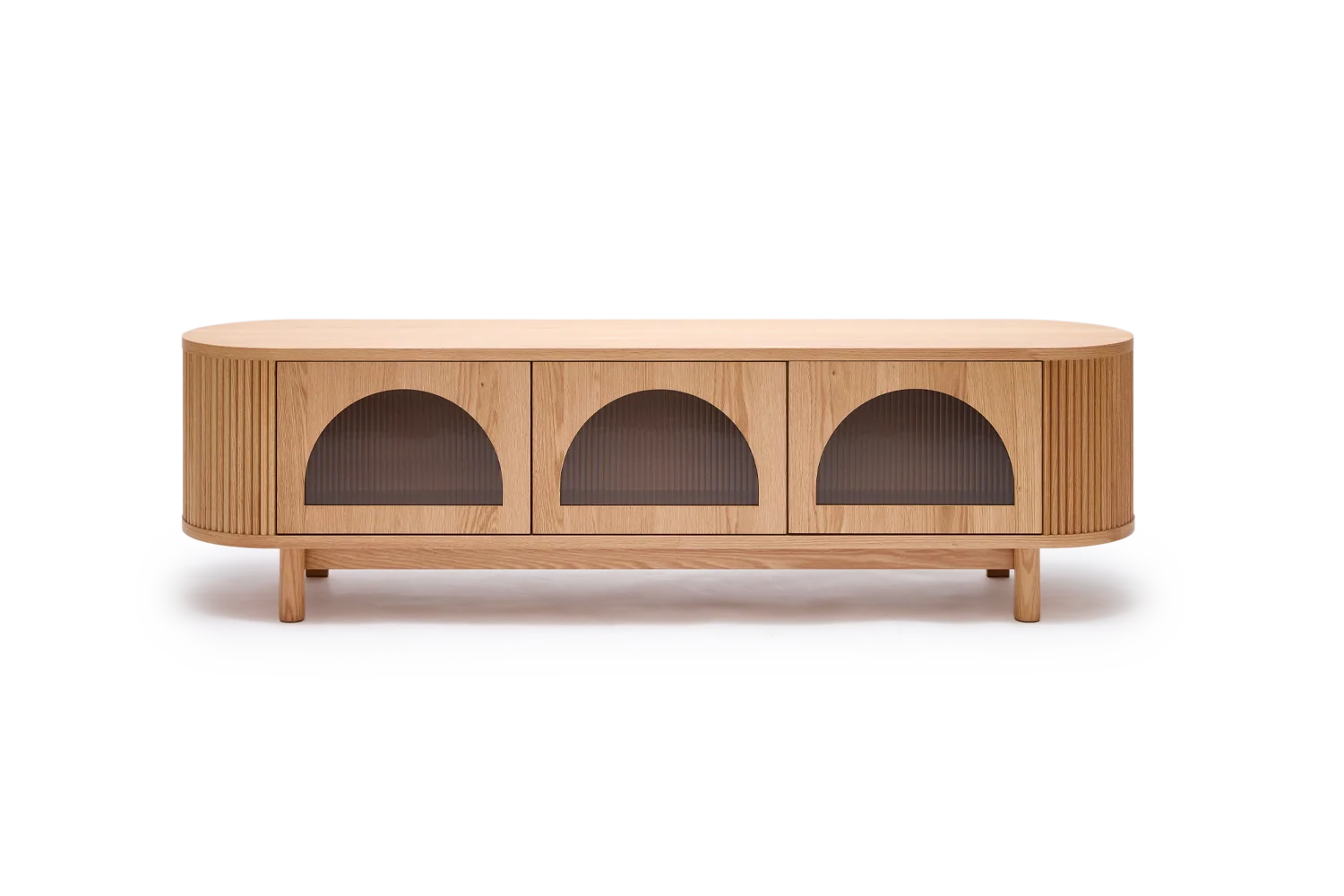 Gloria 3 Door Entertainment Unit - Natural