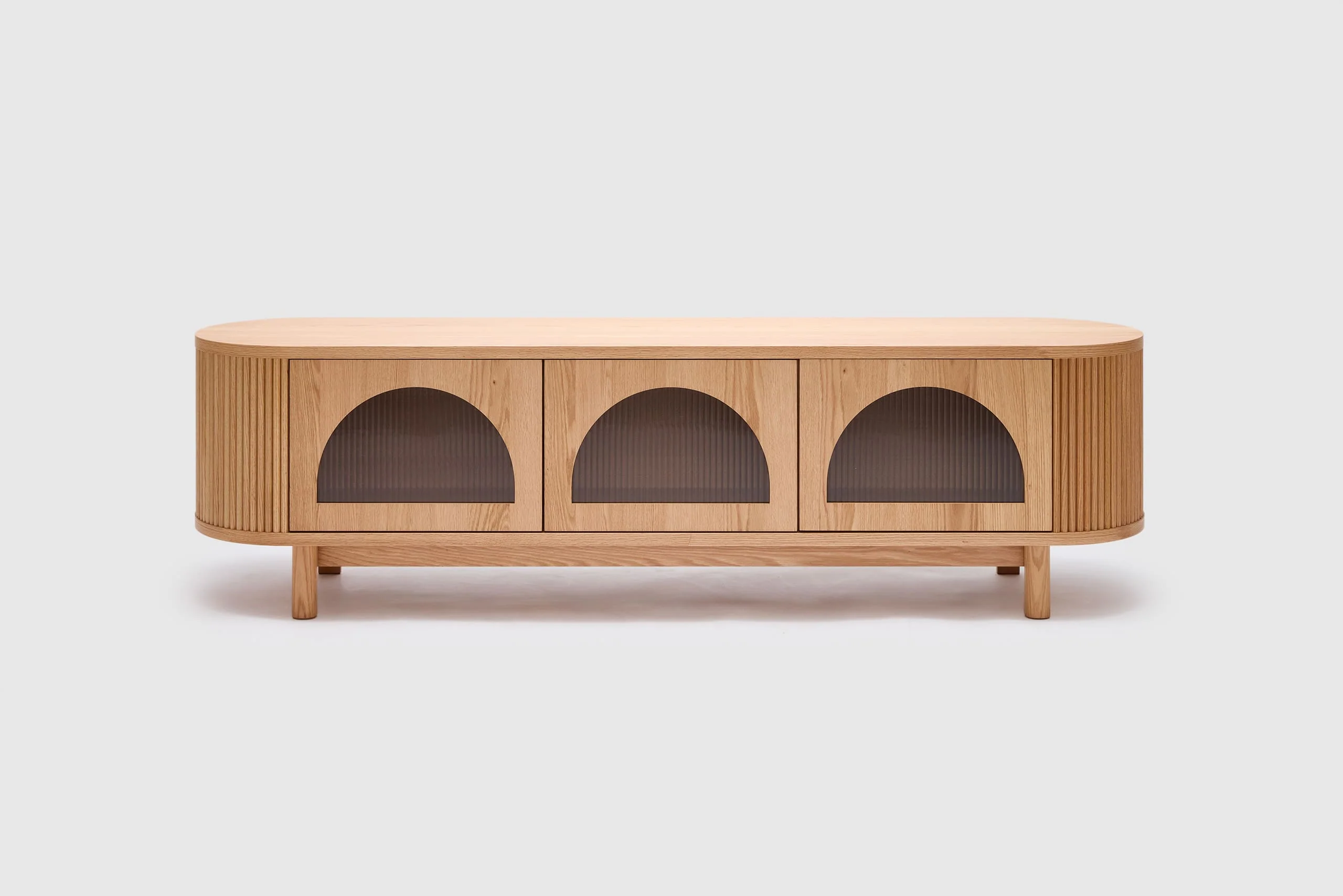 Gloria 3 Door Entertainment Unit - Natural - Image 2