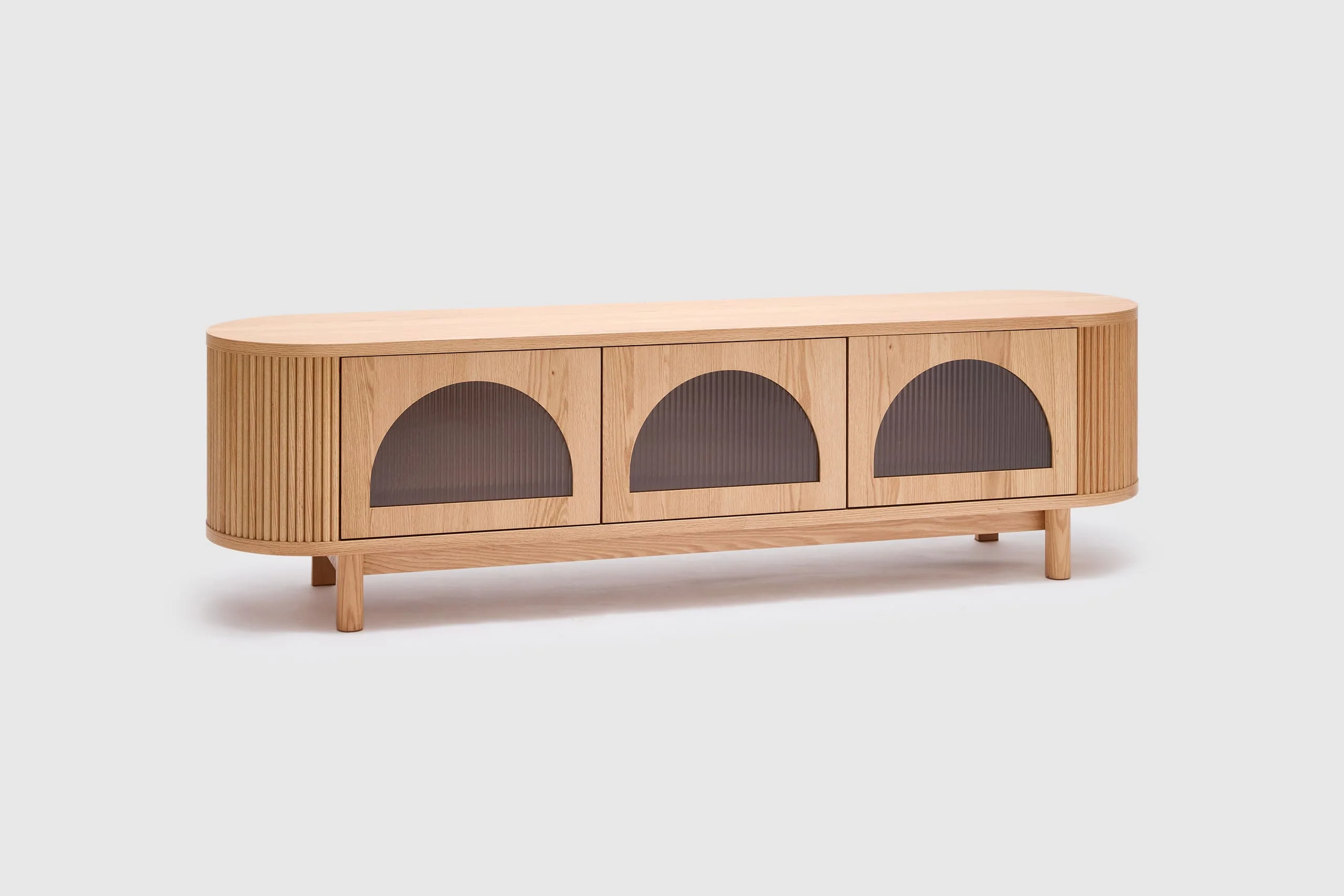 Gloria 3 Door Entertainment Unit - Natural - Image 3