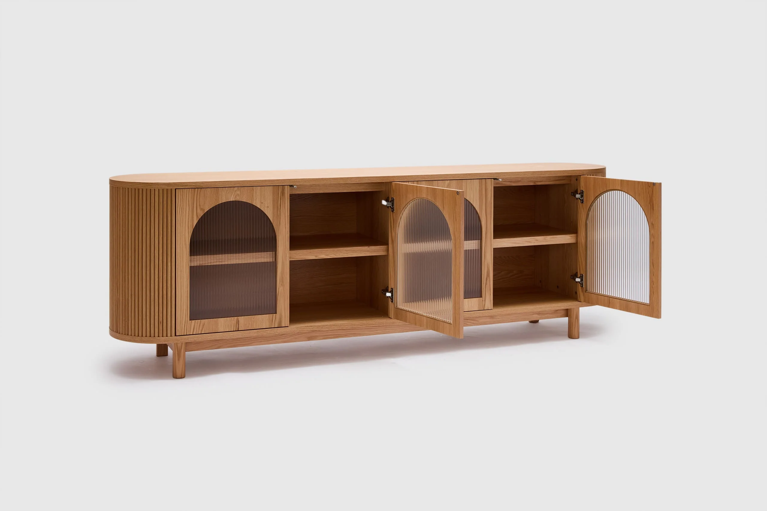 Gloria 4 Door Buffet - Natural - Image 4