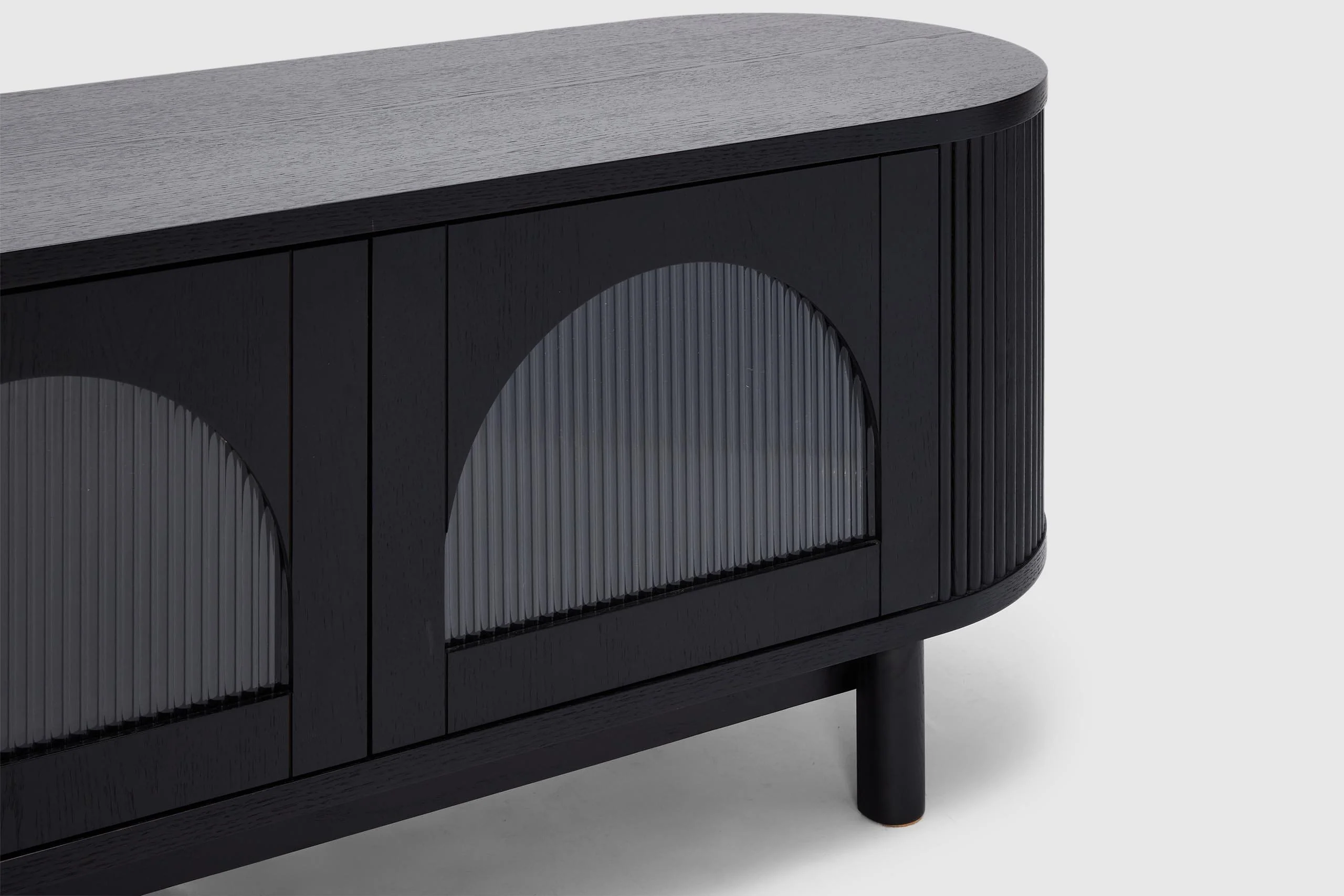 Gloria 4 Door Entertainment Unit - Black - Image 6