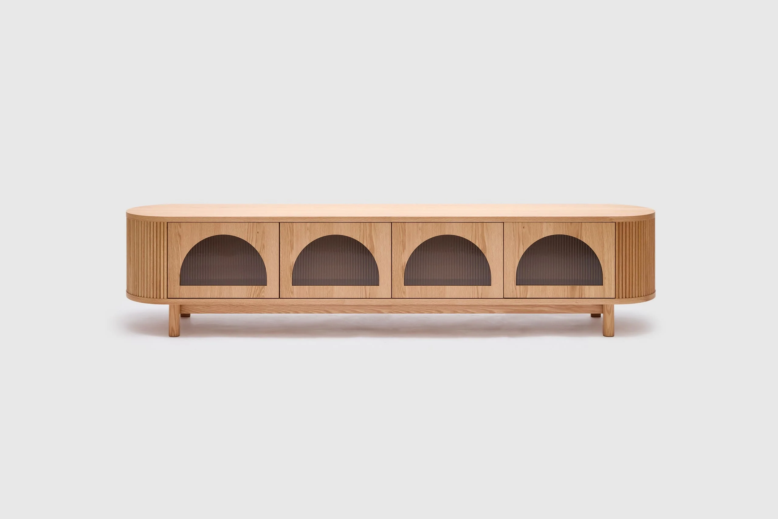 Gloria 4 Door Entertainment Unit - Natural - Image 2