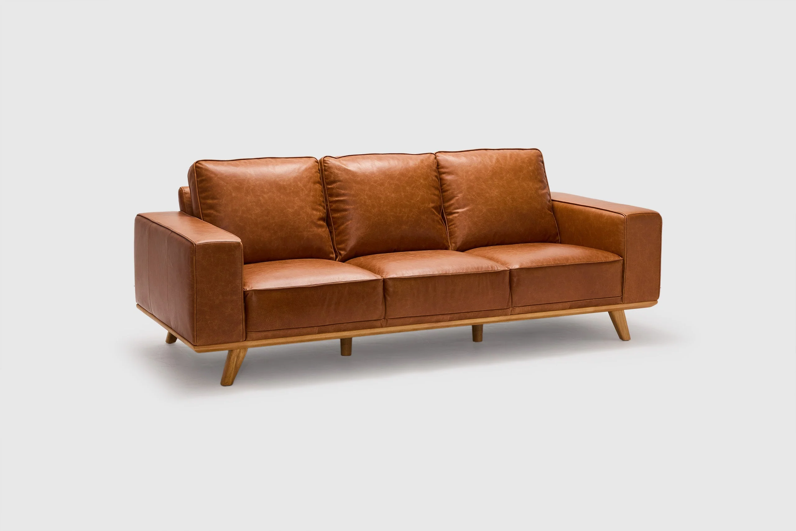 Hendrix 3 Seater Vintage Leather - Image 3