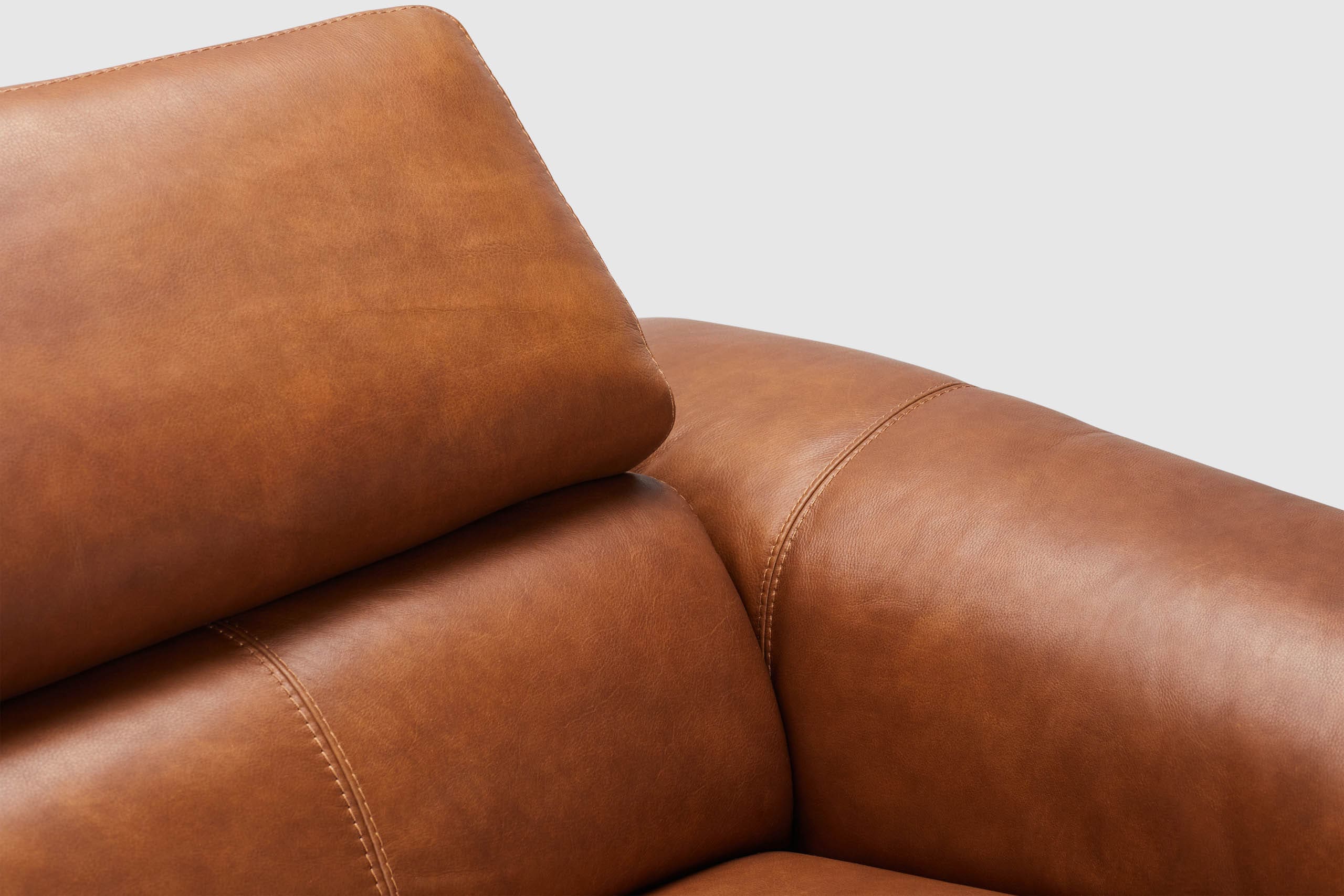 Kelly 2.5 Seater Dual Electric Recliners And Adjustable Headrests - Vintage Leather - Image 14