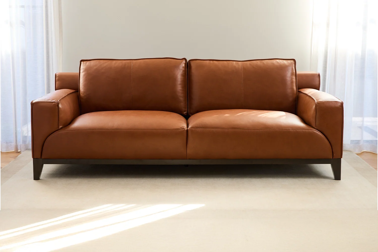 Lincoln 3 Seater Vintage Leather - Image 2