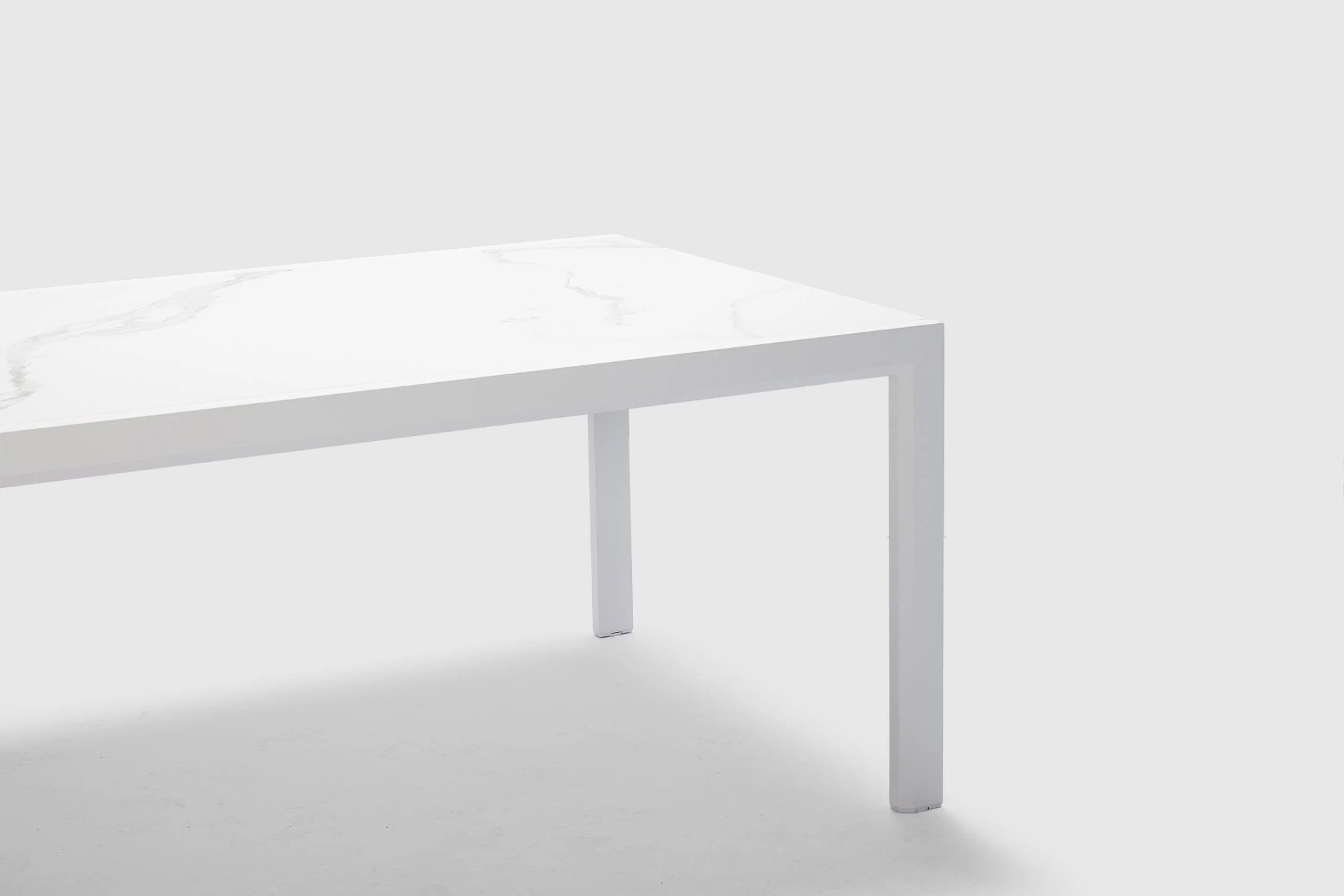 Maitai Outdoor Extension Table - White Ceramic - Image 5