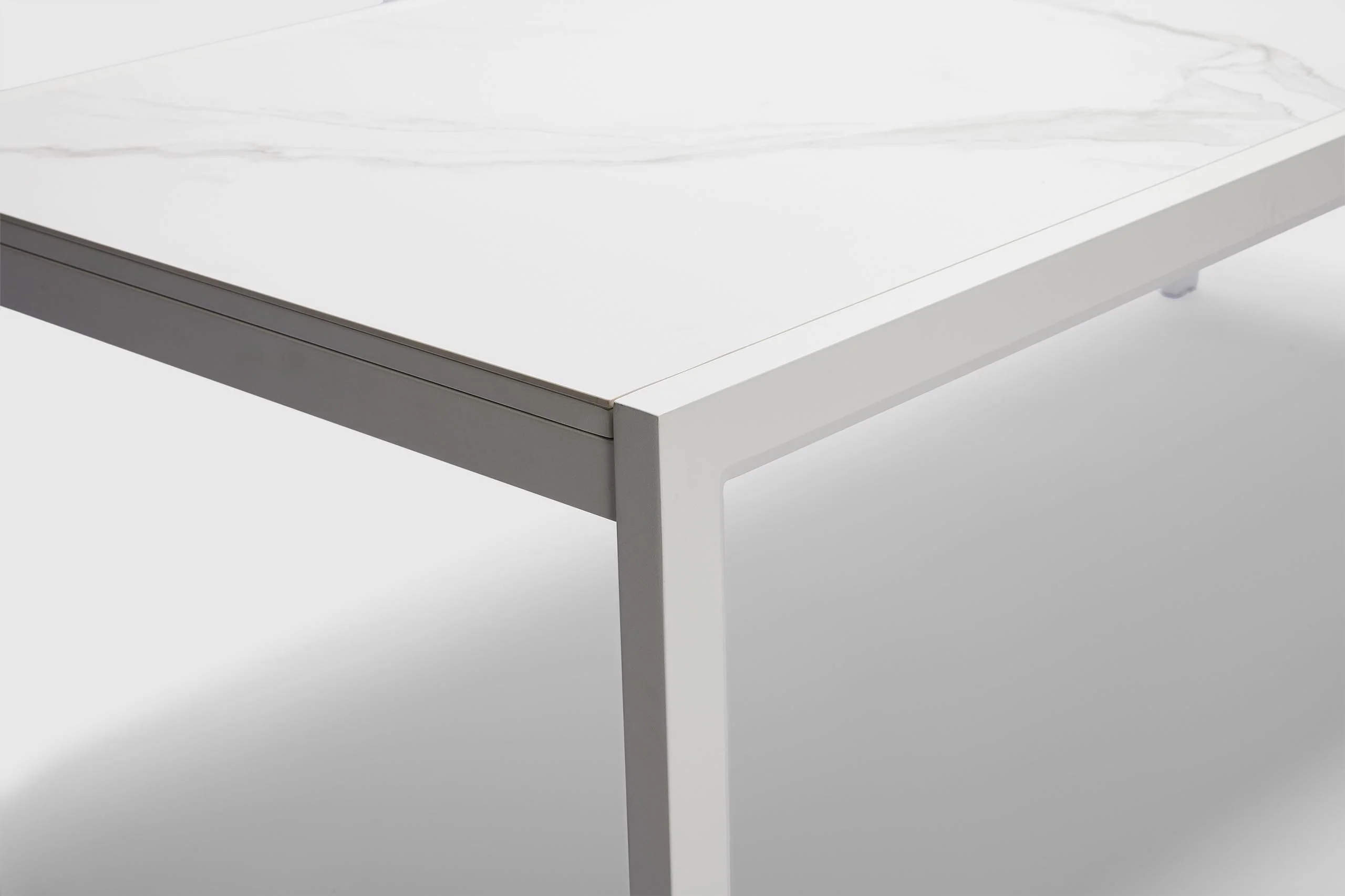 Maitai Outdoor Extension Table - White Ceramic - Image 7