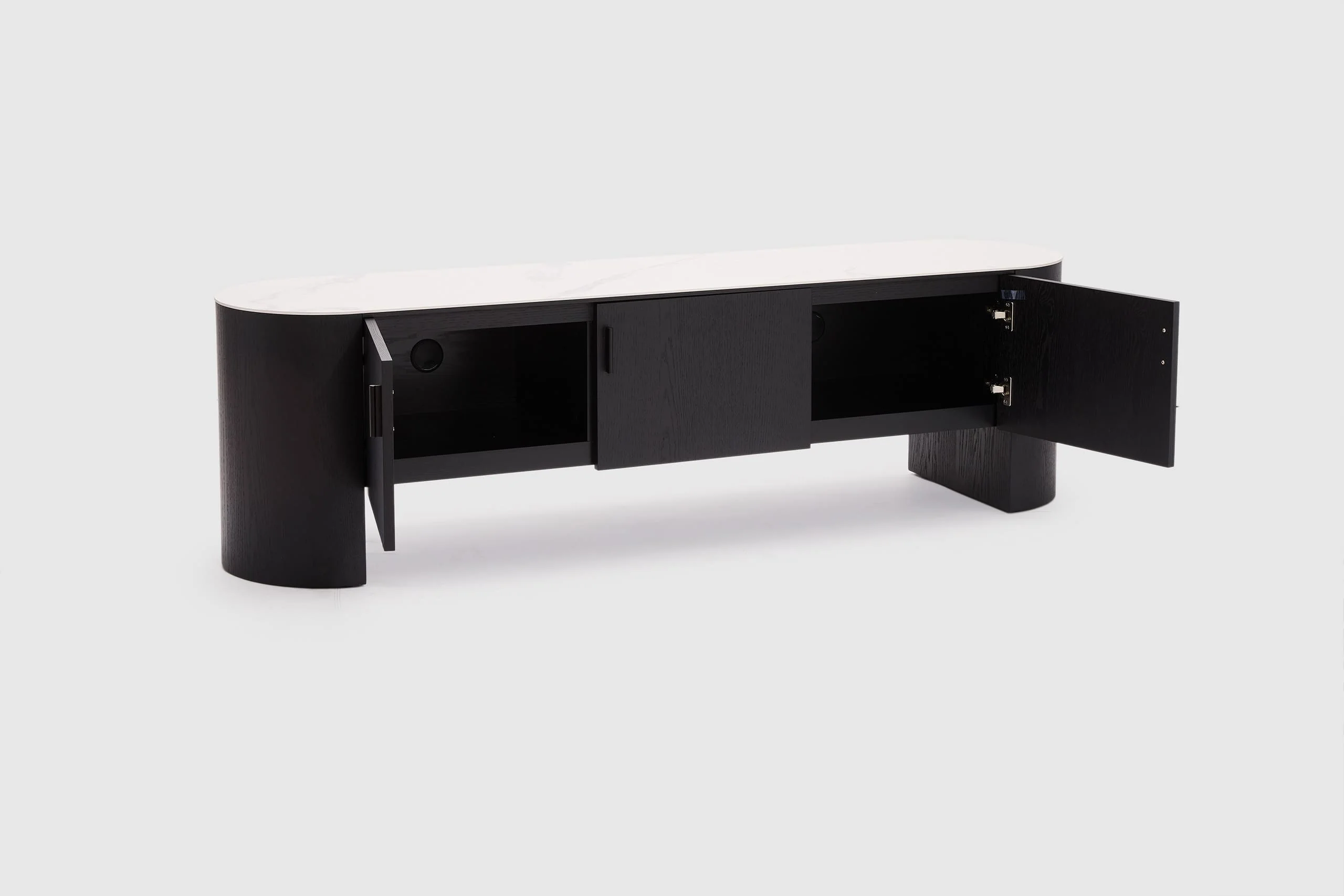 Milos Entertainment Unit - 3 Door - Image 5