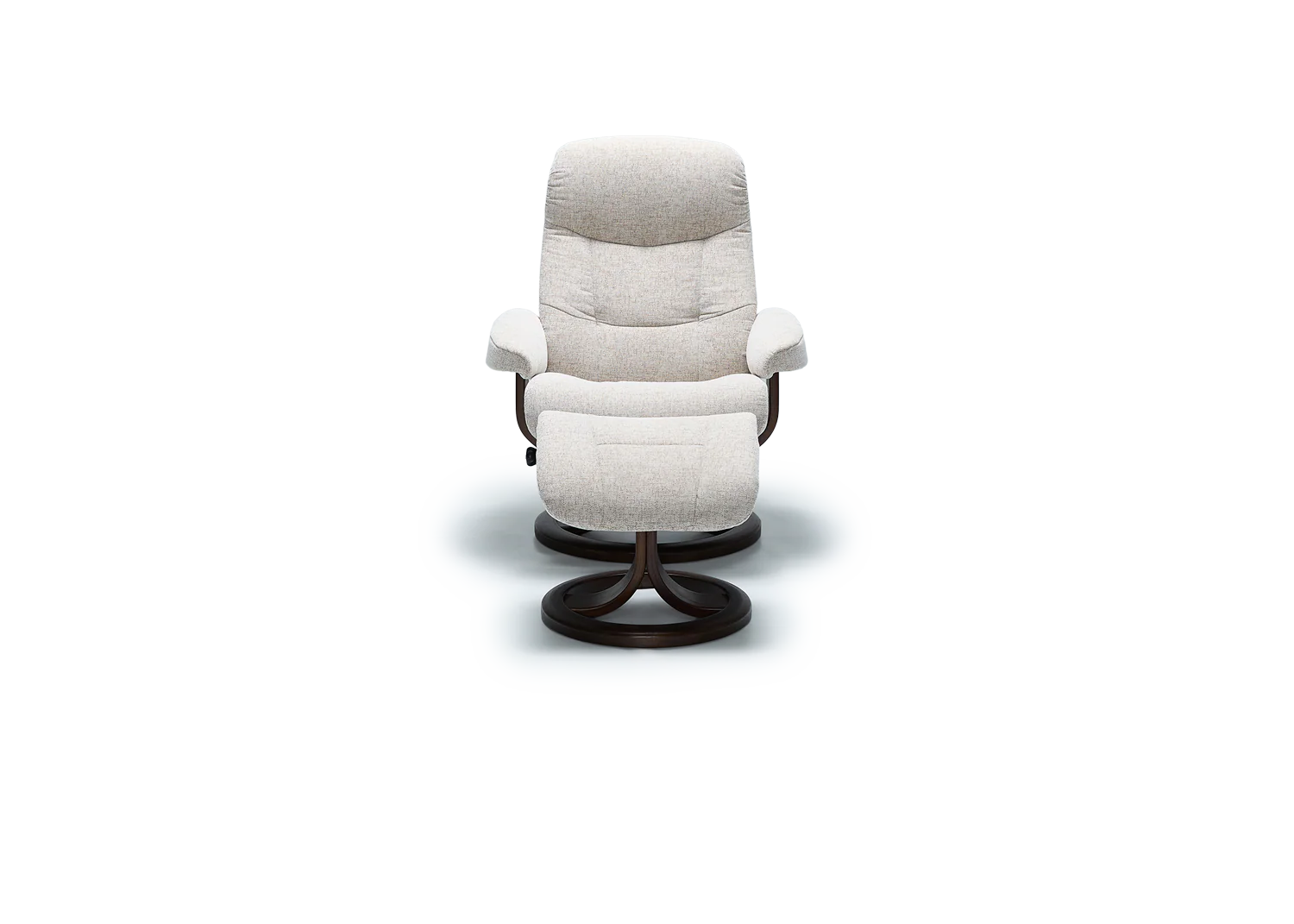 Muldal Fjords Recliner Chair + Footstool - Fabric